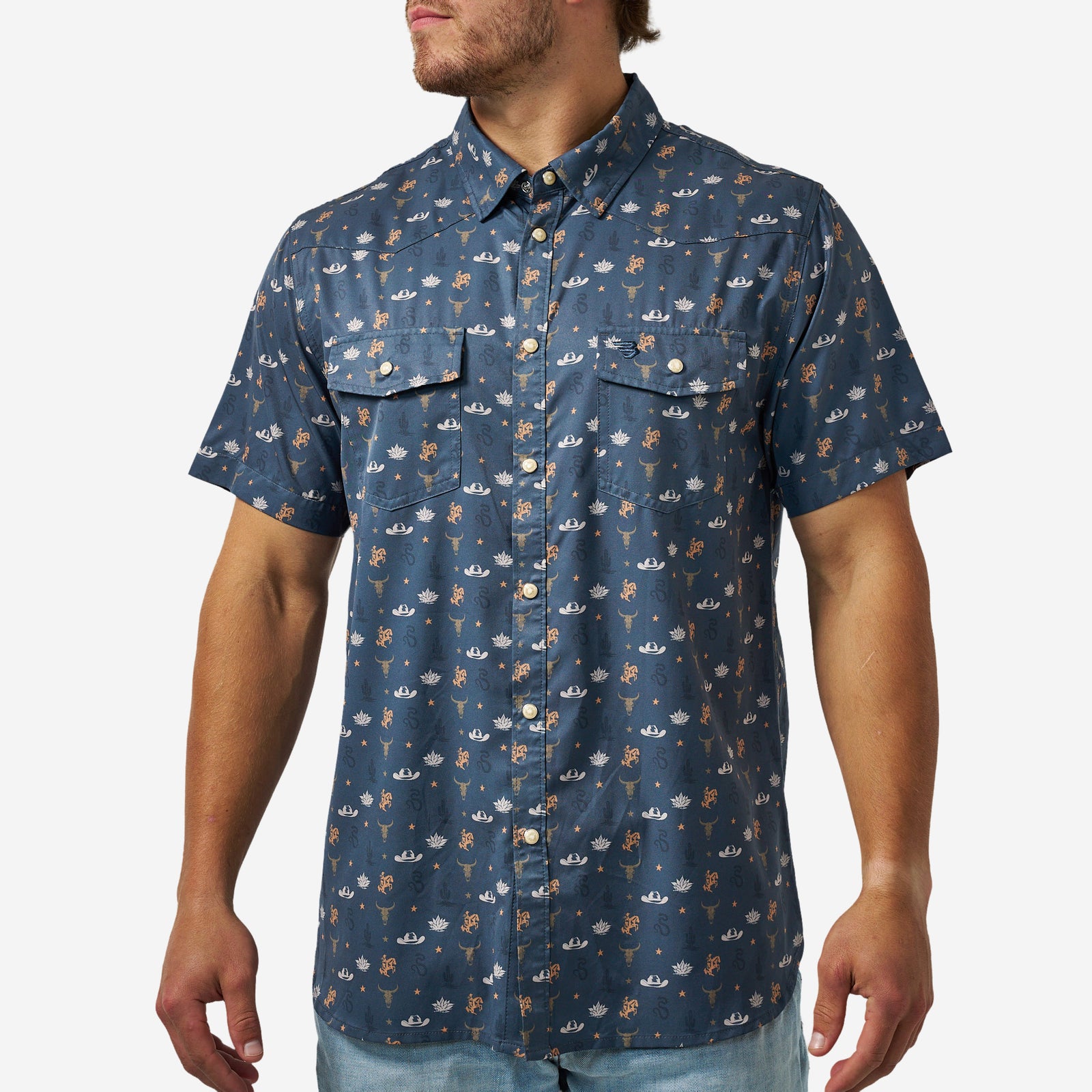 Burlebo Performance Western Shirt Desert Night