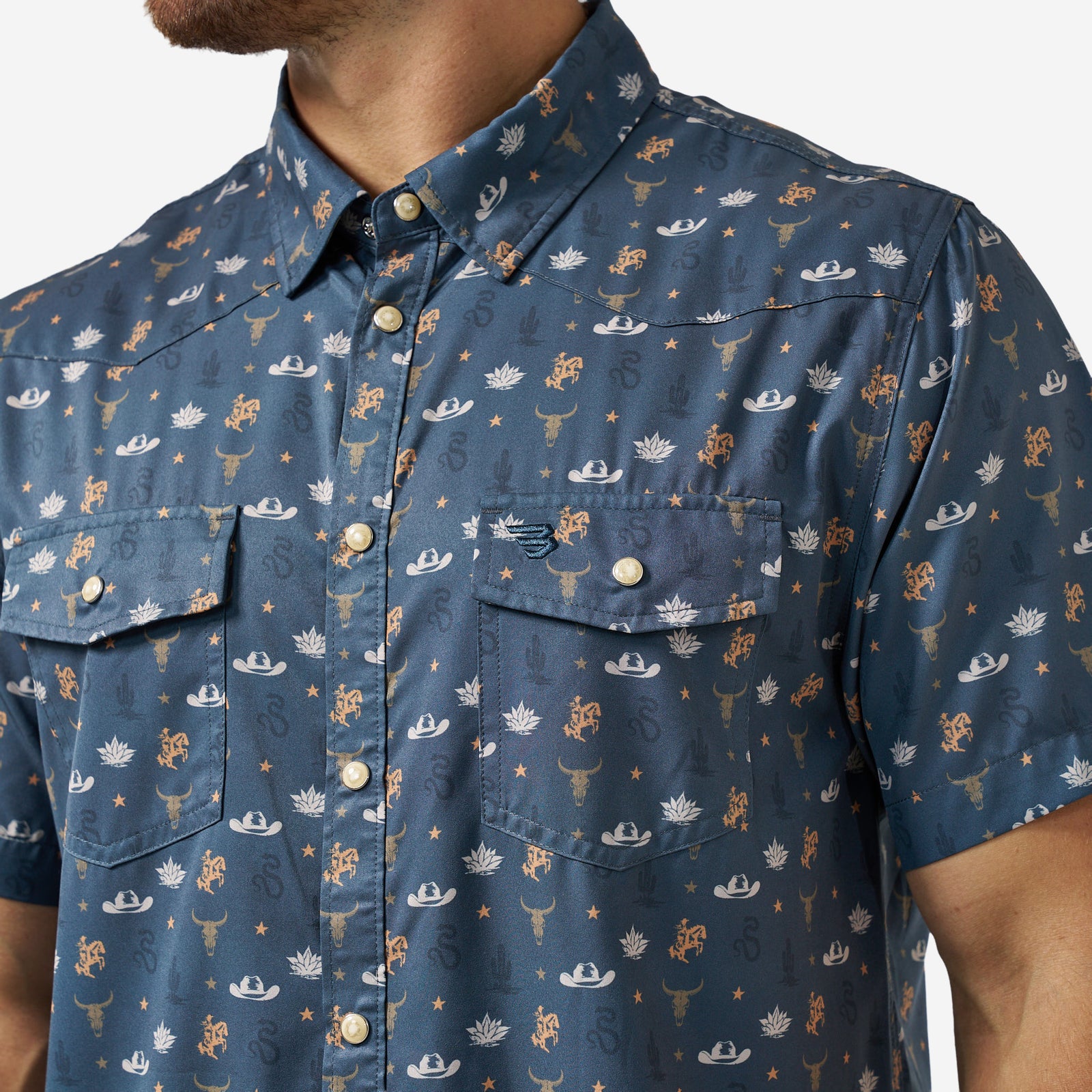 Burlebo Performance Western Shirt Desert Night