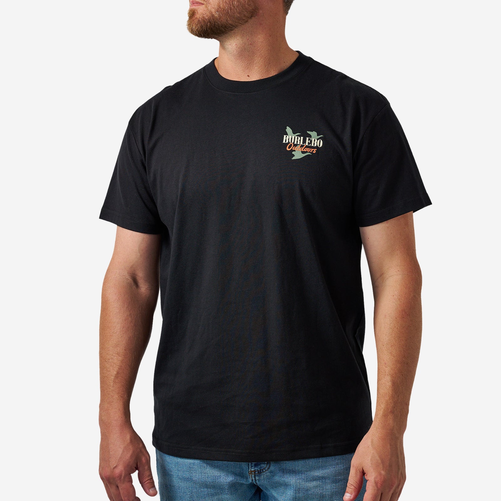 Burlebo Adult Short Sleeve Tee Field Companion Black