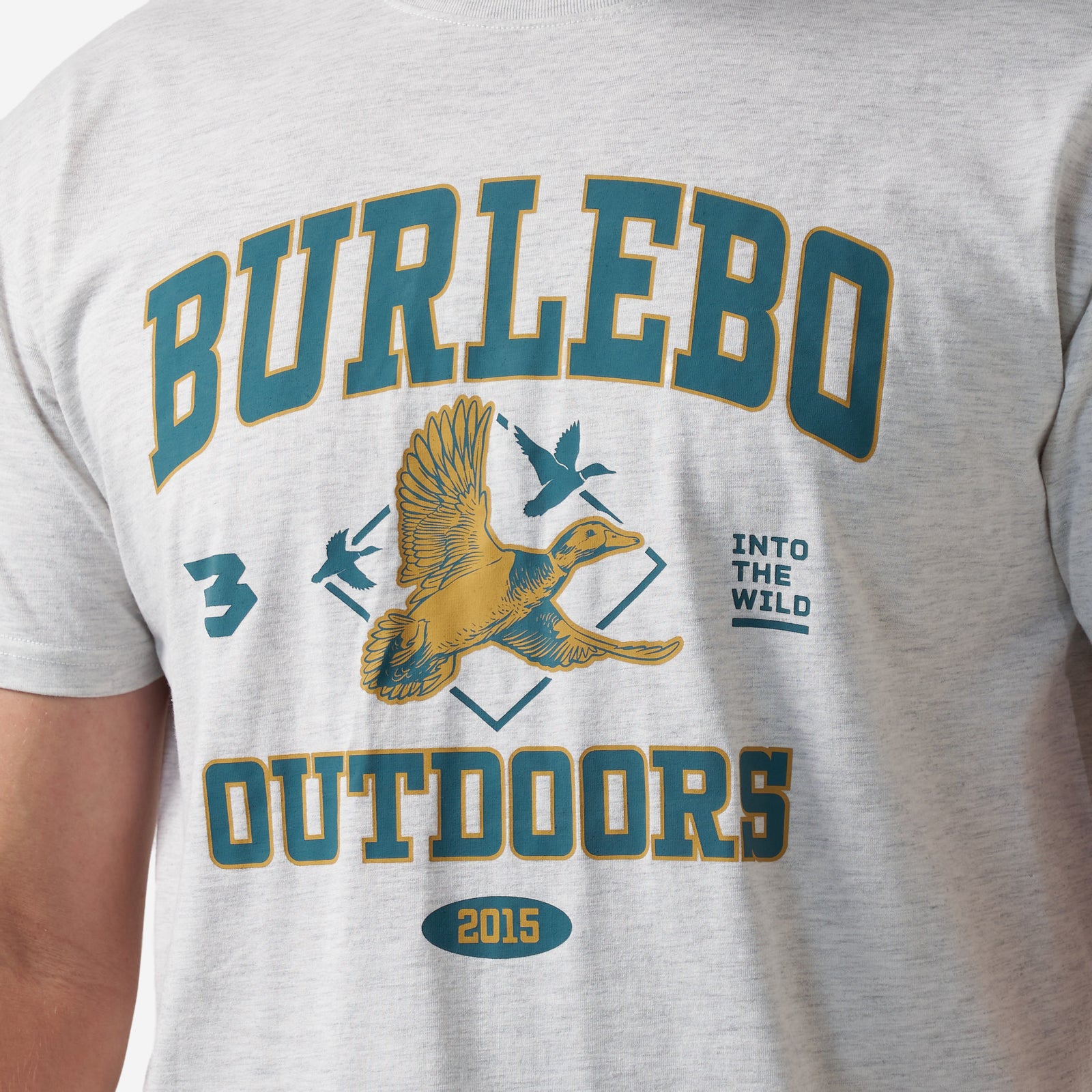 Burlebo Adult Short Sleeve Tee Fly Wild Ash Grey