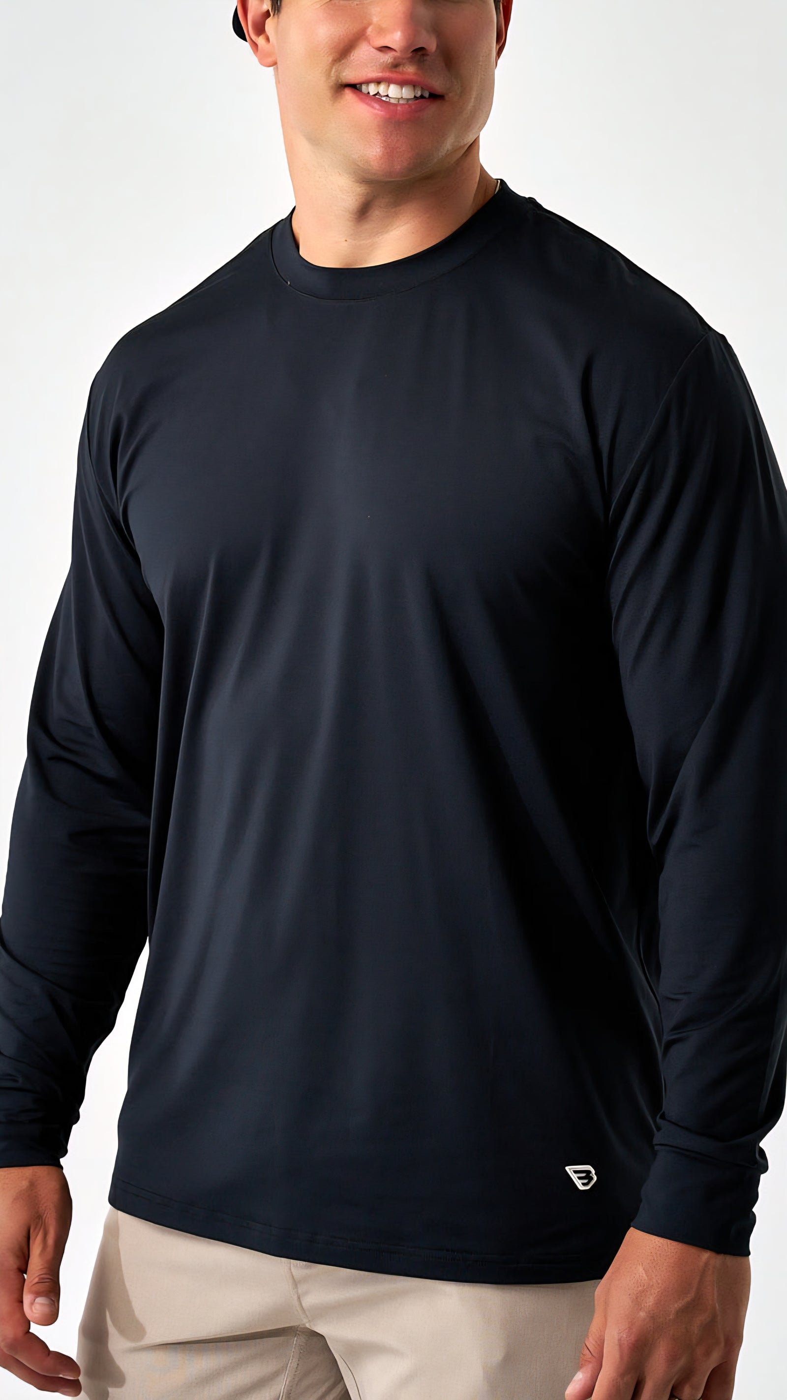 Burlebo Long Sleeve Go To Tee in Black