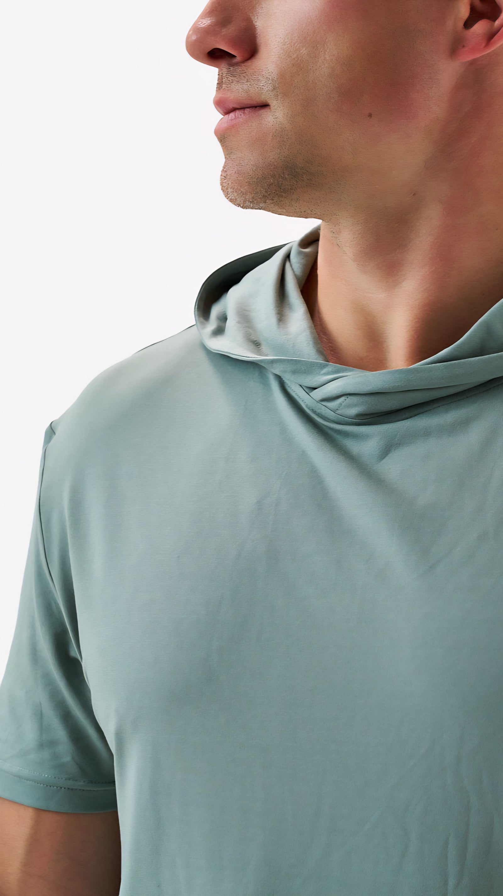 Burlebo Short Sleeve Performance Hoodie Sage
