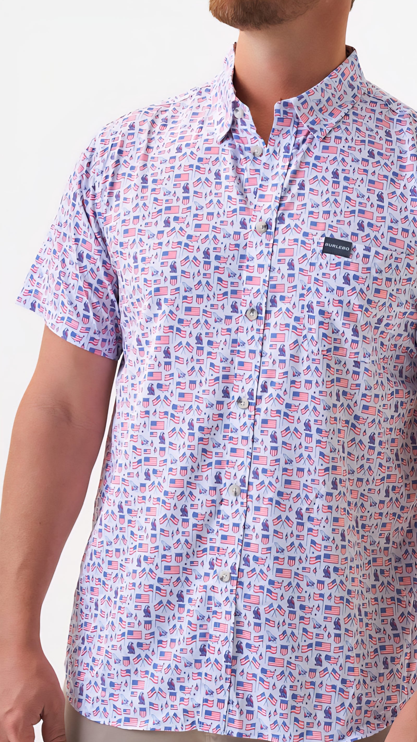 Burlebo Performance Button Up Old Glory