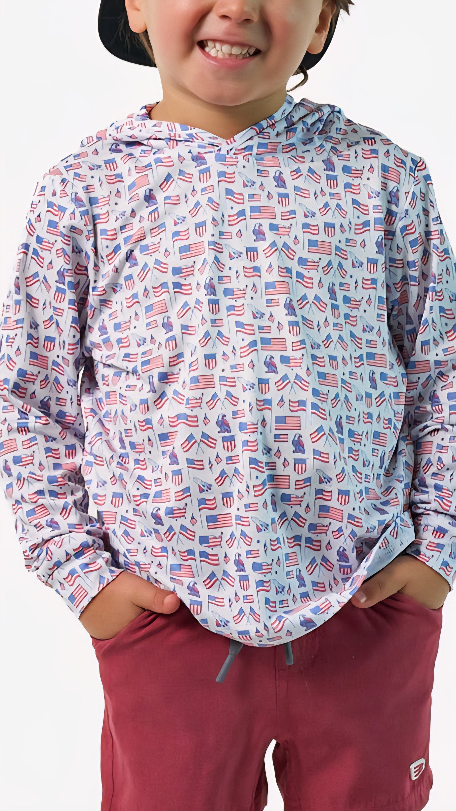 Burlebo Youth Performance Hoodie Old Glory