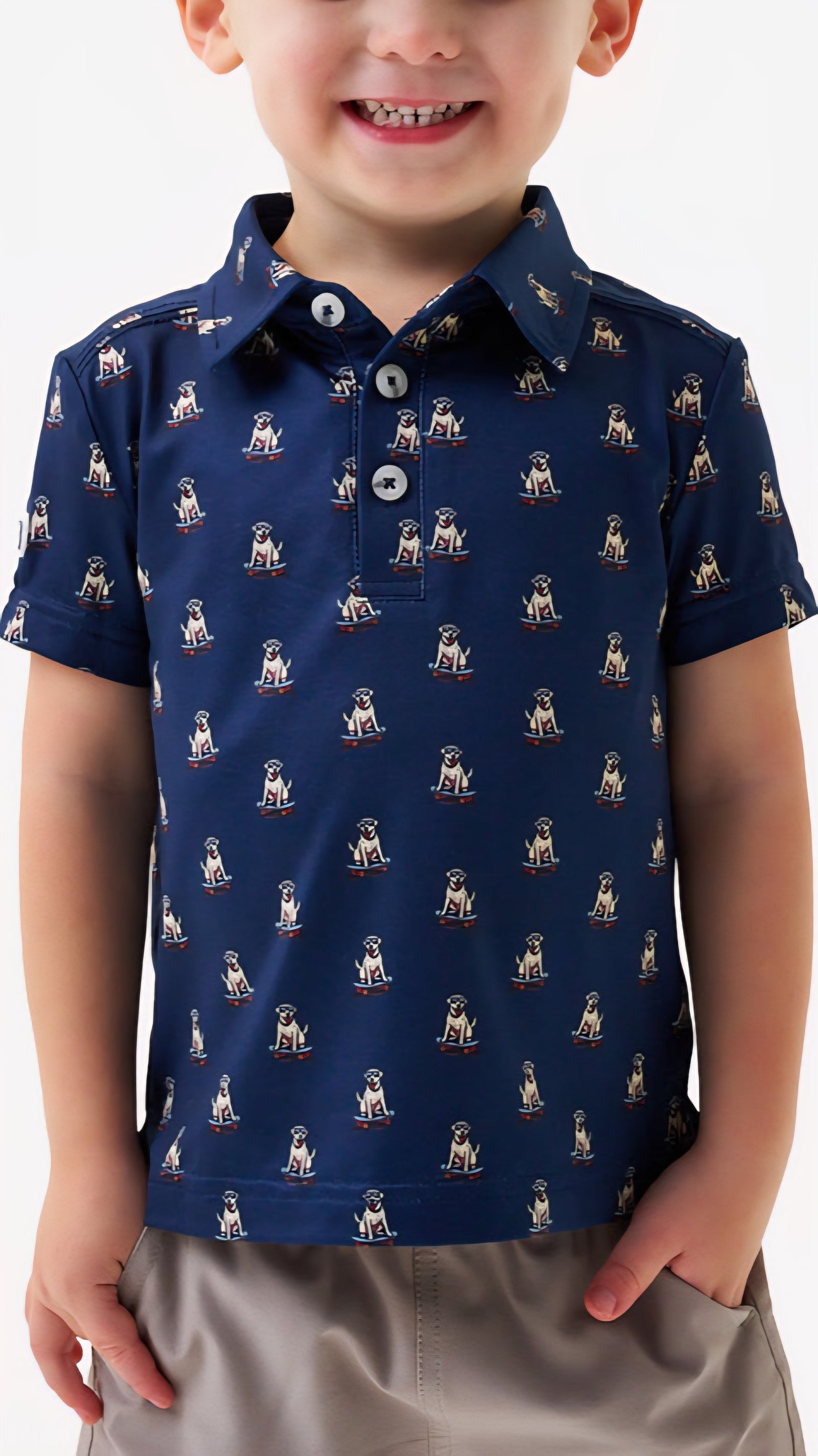 Burlebo Youth Performance Polo Skate Dog