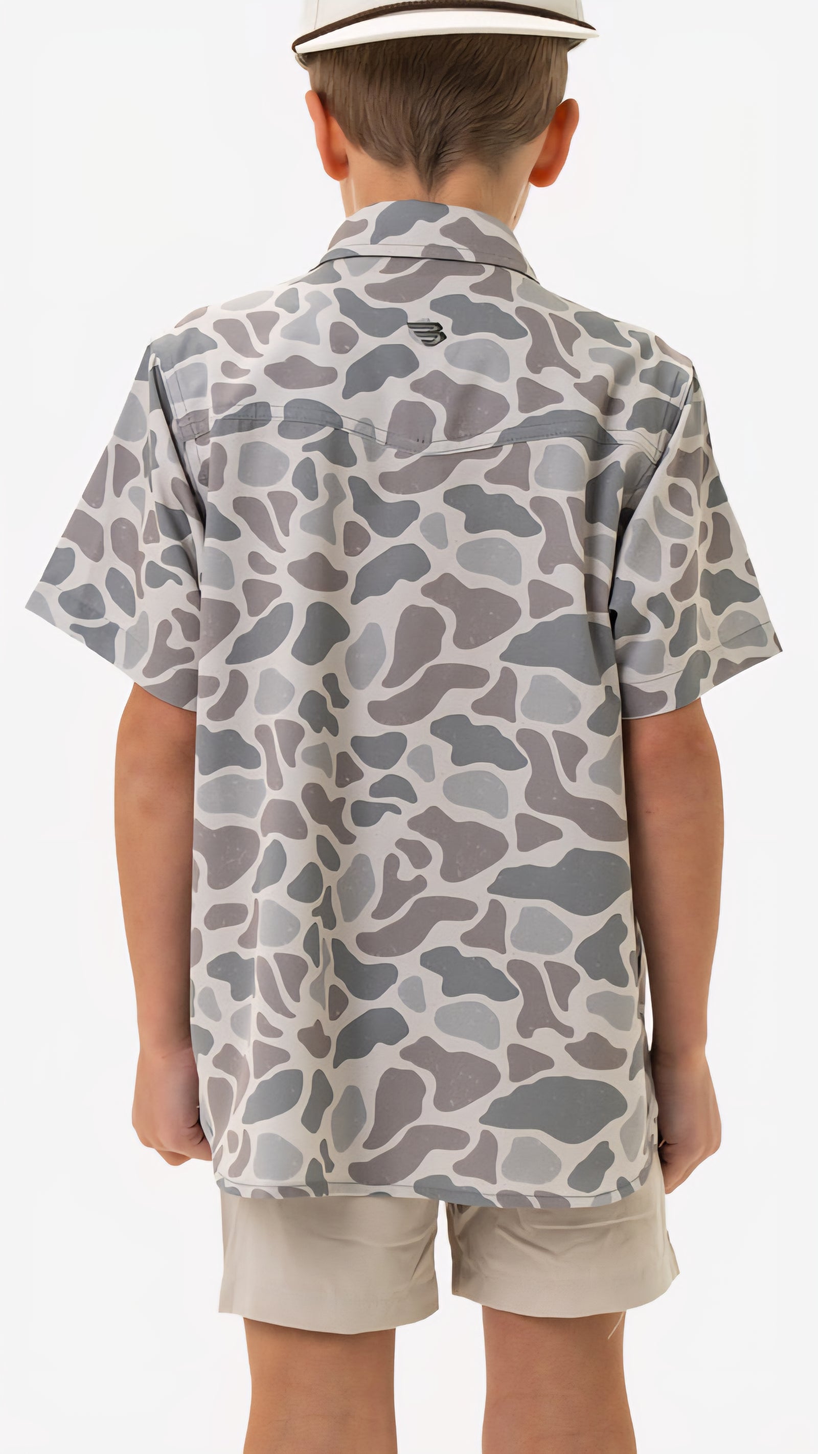 Burlebo Youth Performance Western Shirt Classic Deer Camo