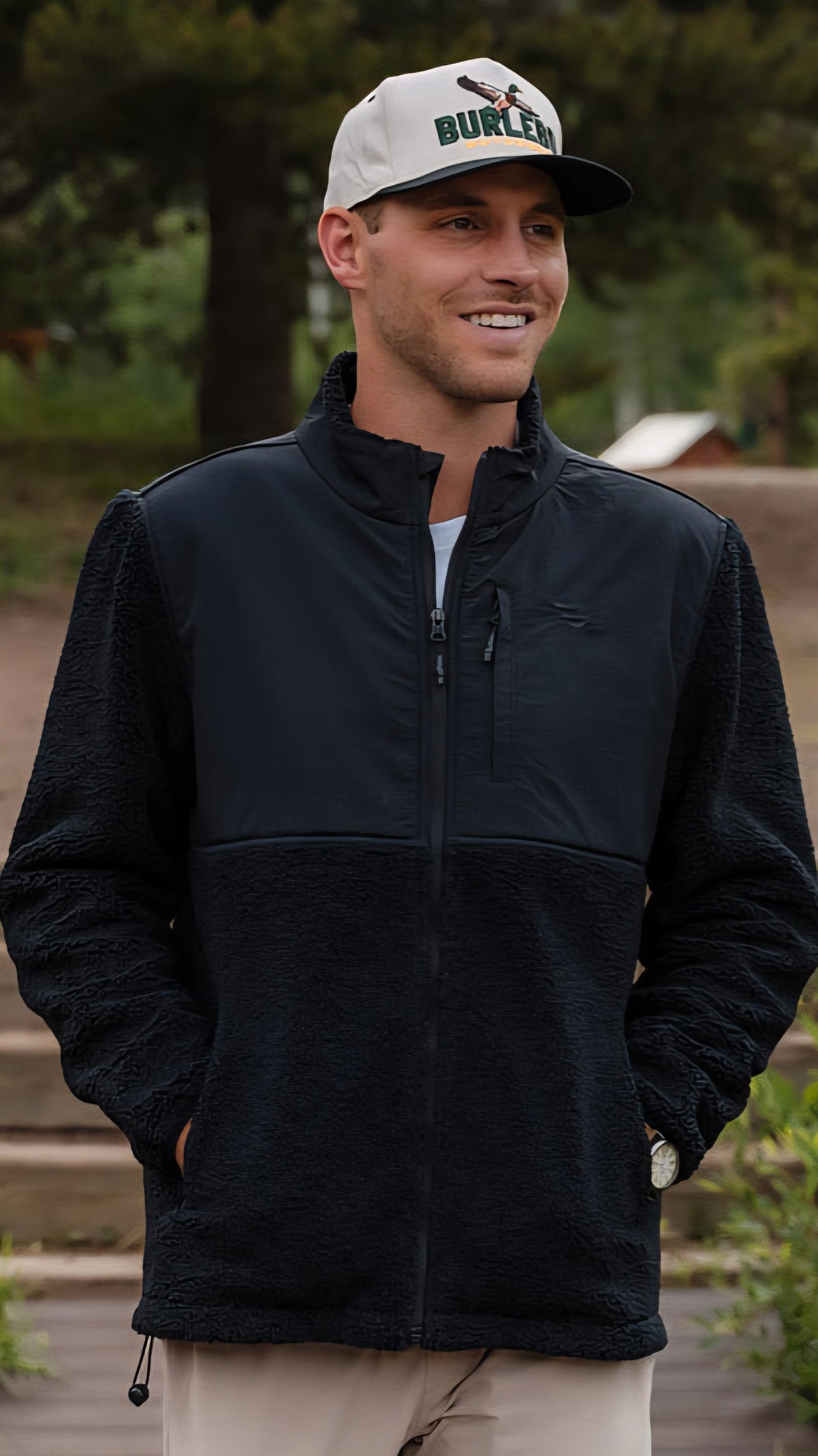 Burlebo Sherpa Full Zip Jacket Black