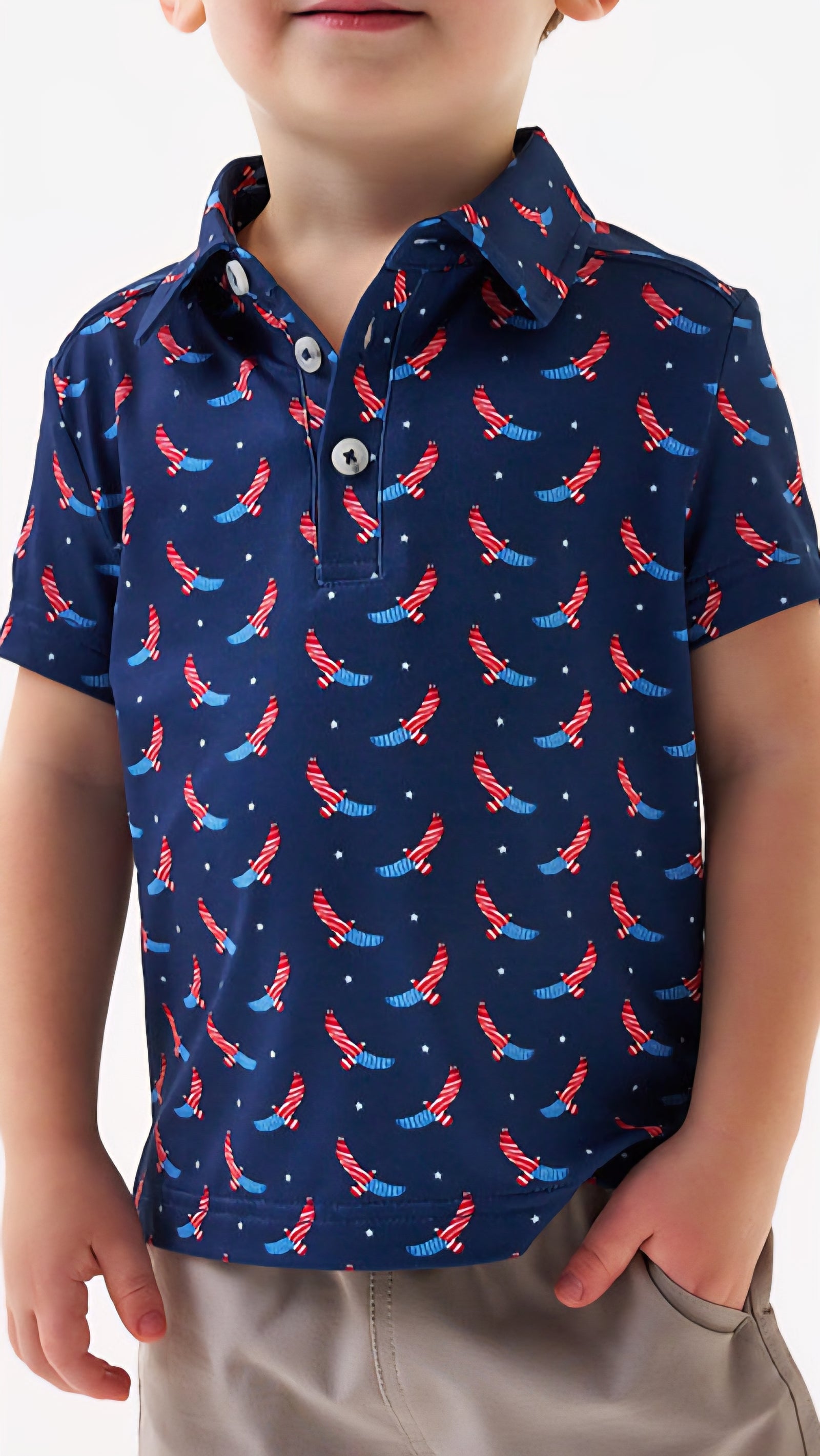 Burlebo Youth Performance Polo USA Eagle