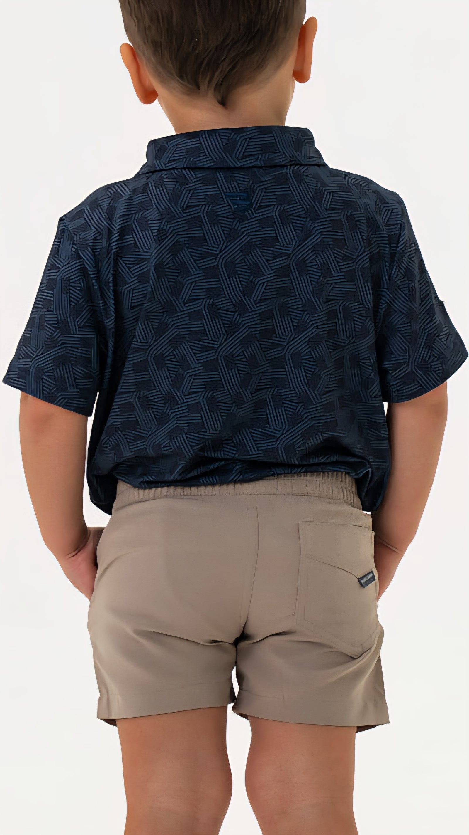 Burlebo Youth Performance Polo Stars and Stripes Navy
