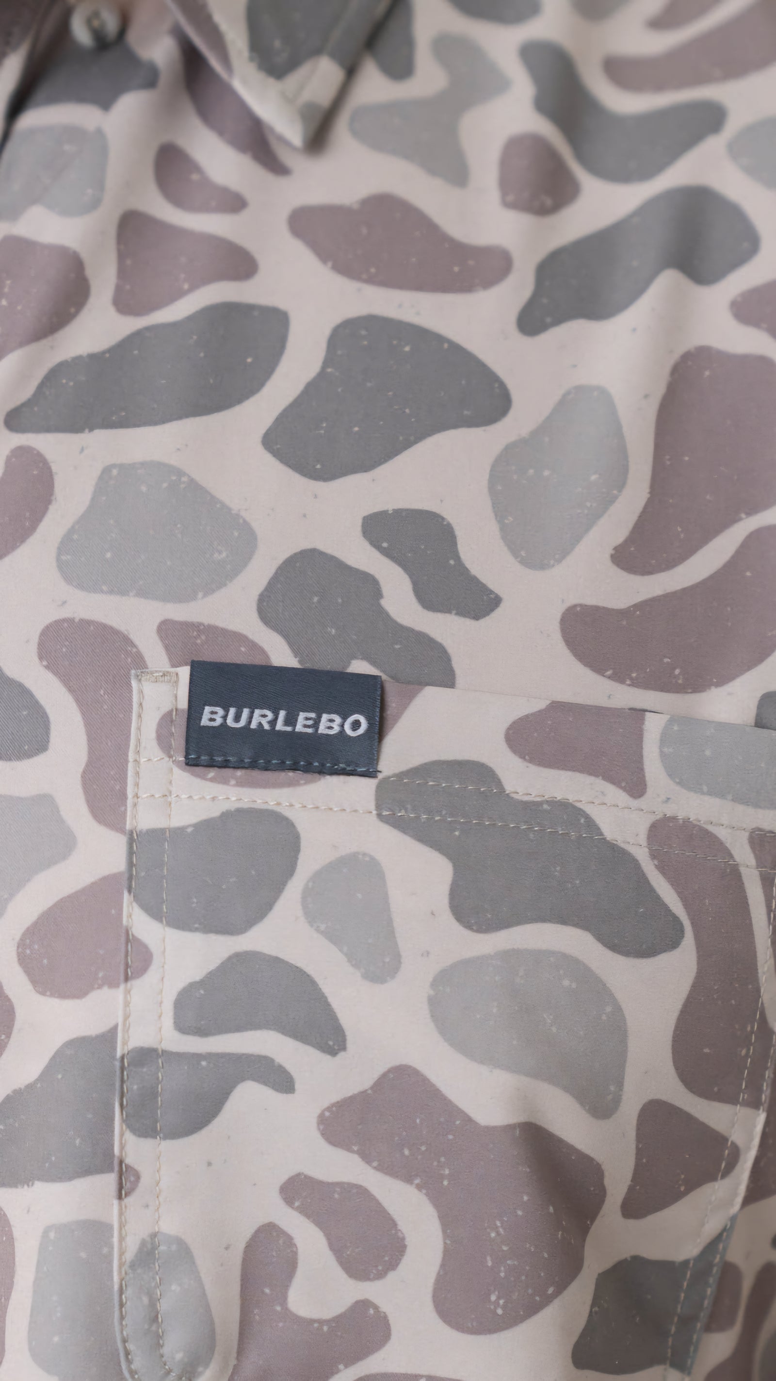 Burlebo Performance Button Up Classic Deer Camo