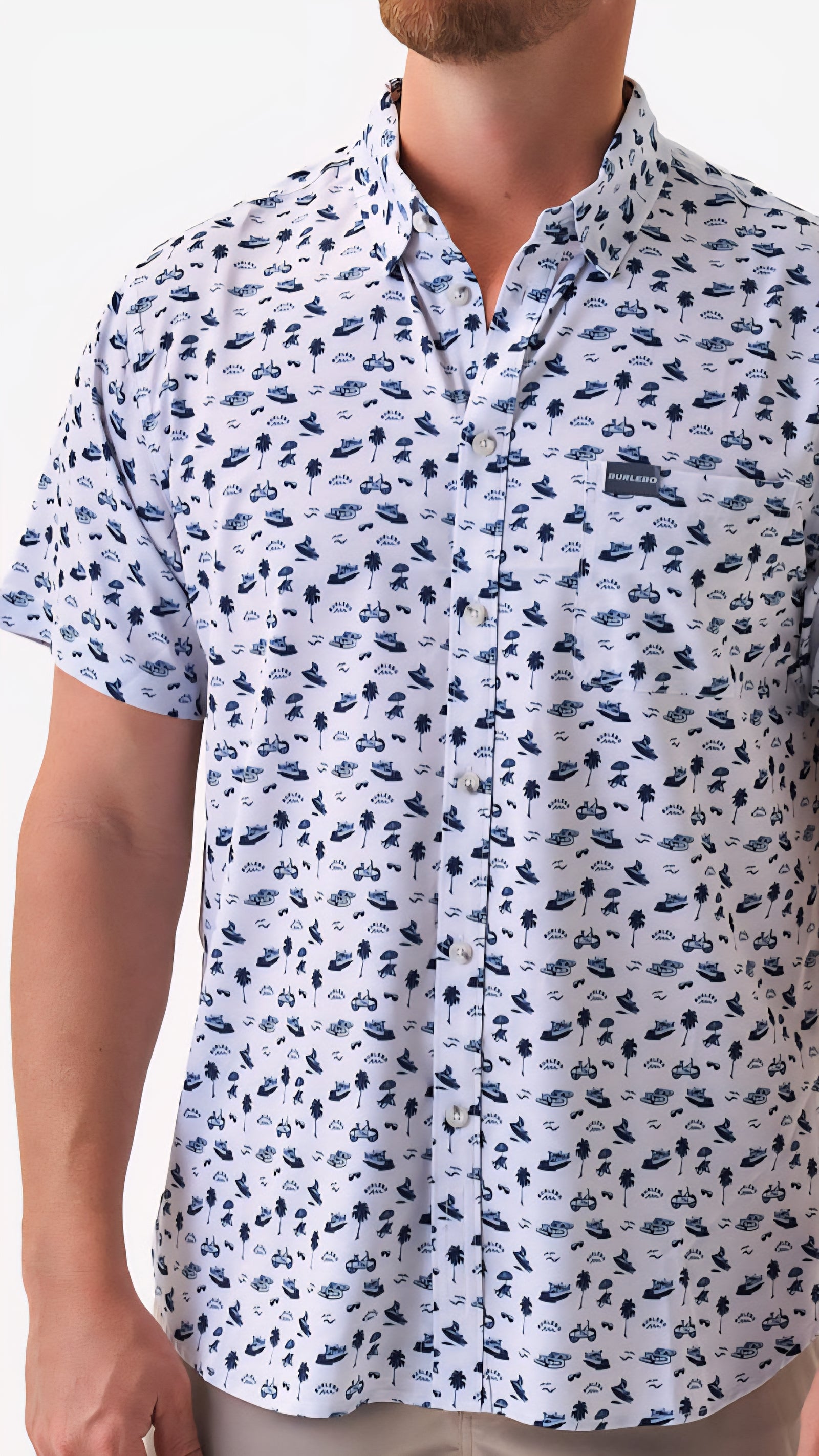 Burlebo Performance Button Up On The Water