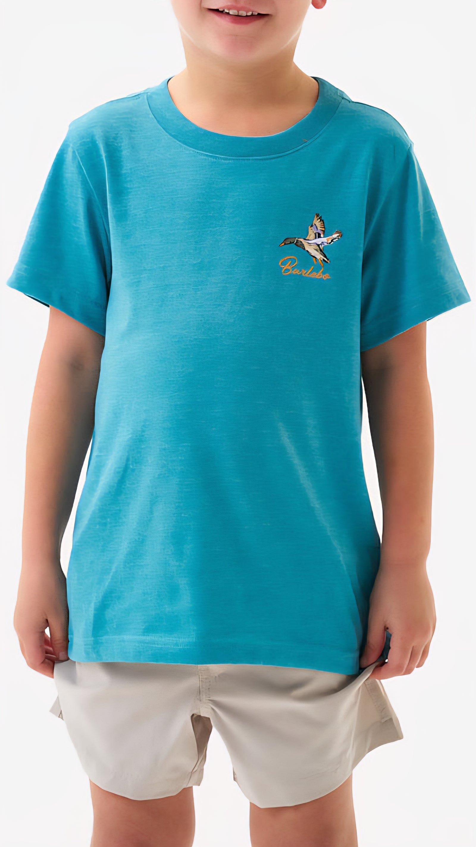 Burlebo Youth Tee Pintail Triangle Duck Cyan