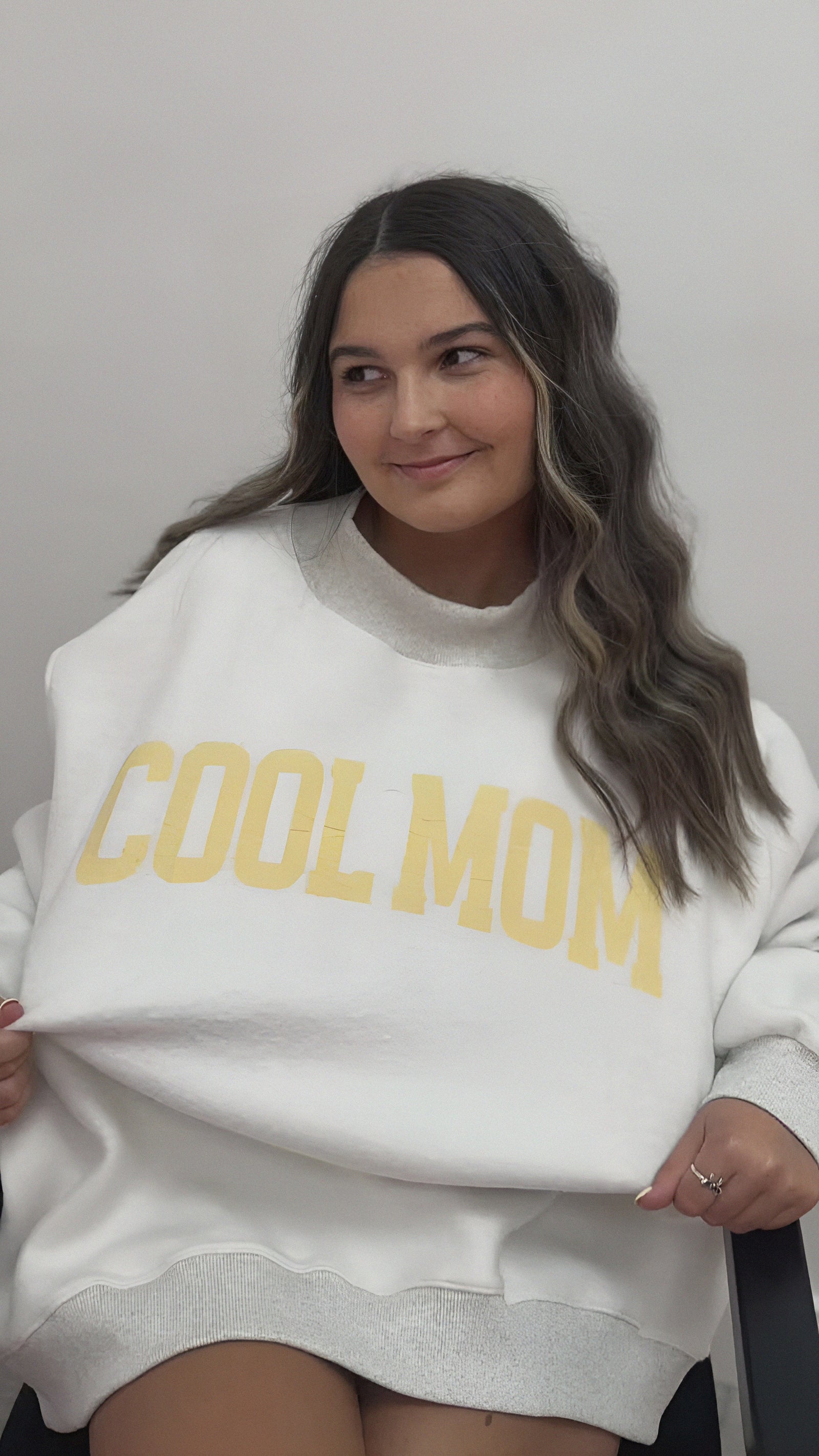 Mock Neck Reversible Sweatshirt MOTHER/COOL MOM