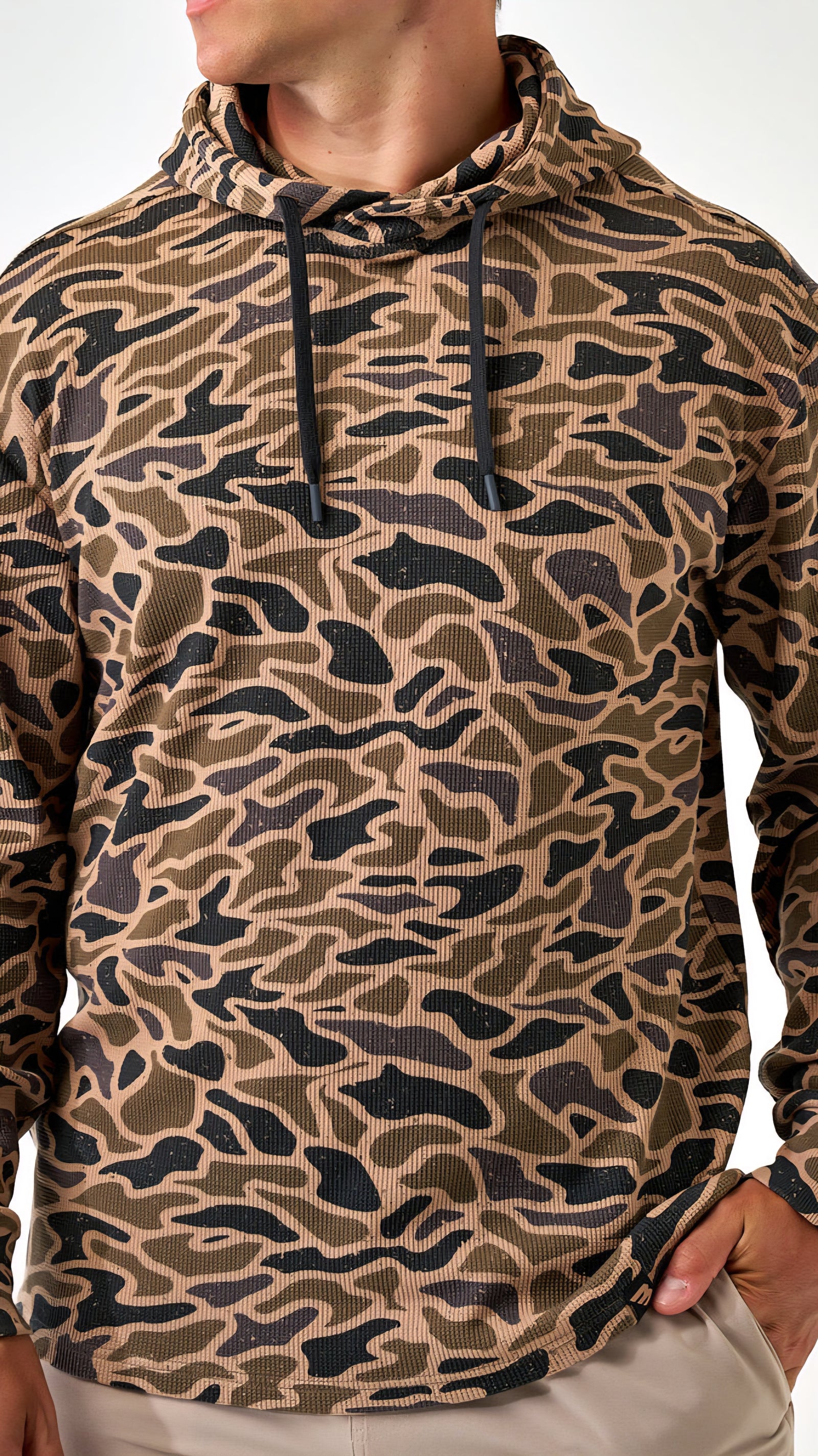 Burlebo Thermal Hoodie Gauge Camo