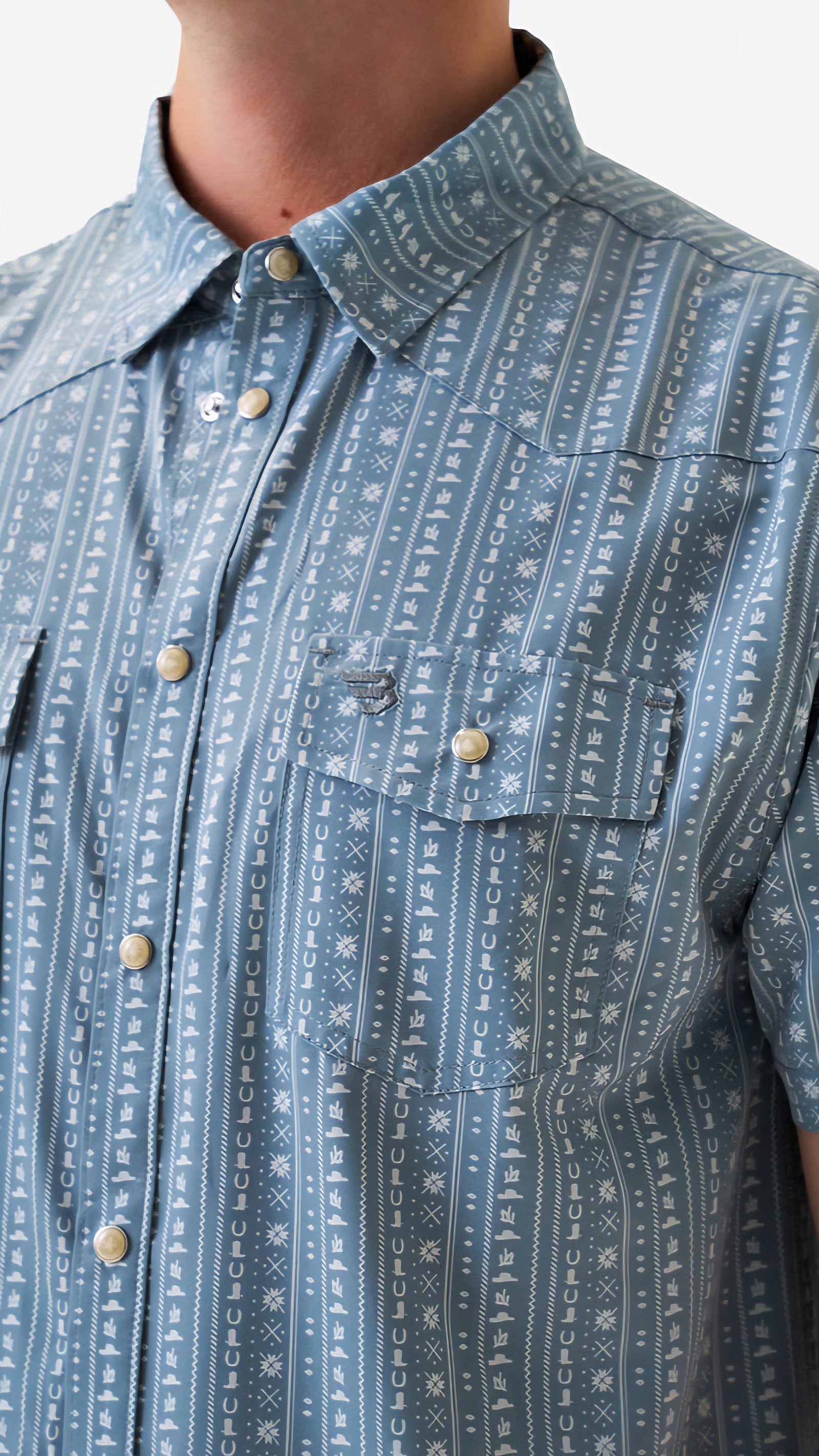 Burlebo Performance Western Shirt Ranch Sage