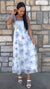 Floral Crochet Lace Strap Maxi Dress in 2 Colors