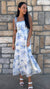 Floral Crochet Lace Strap Maxi Dress in 2 Colors