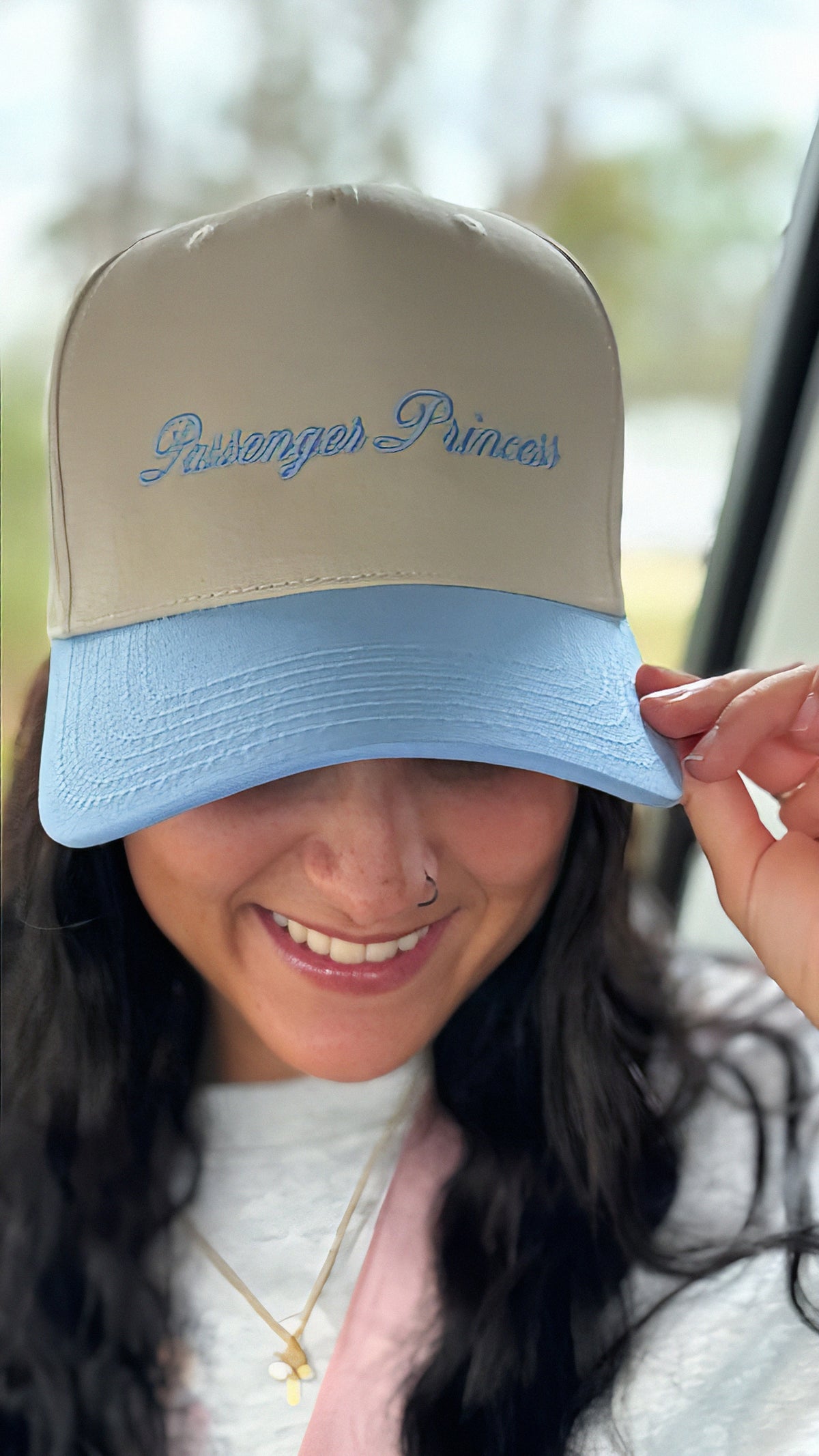 Vintage Hat &quot;Passenger Princess&quot; in Blue