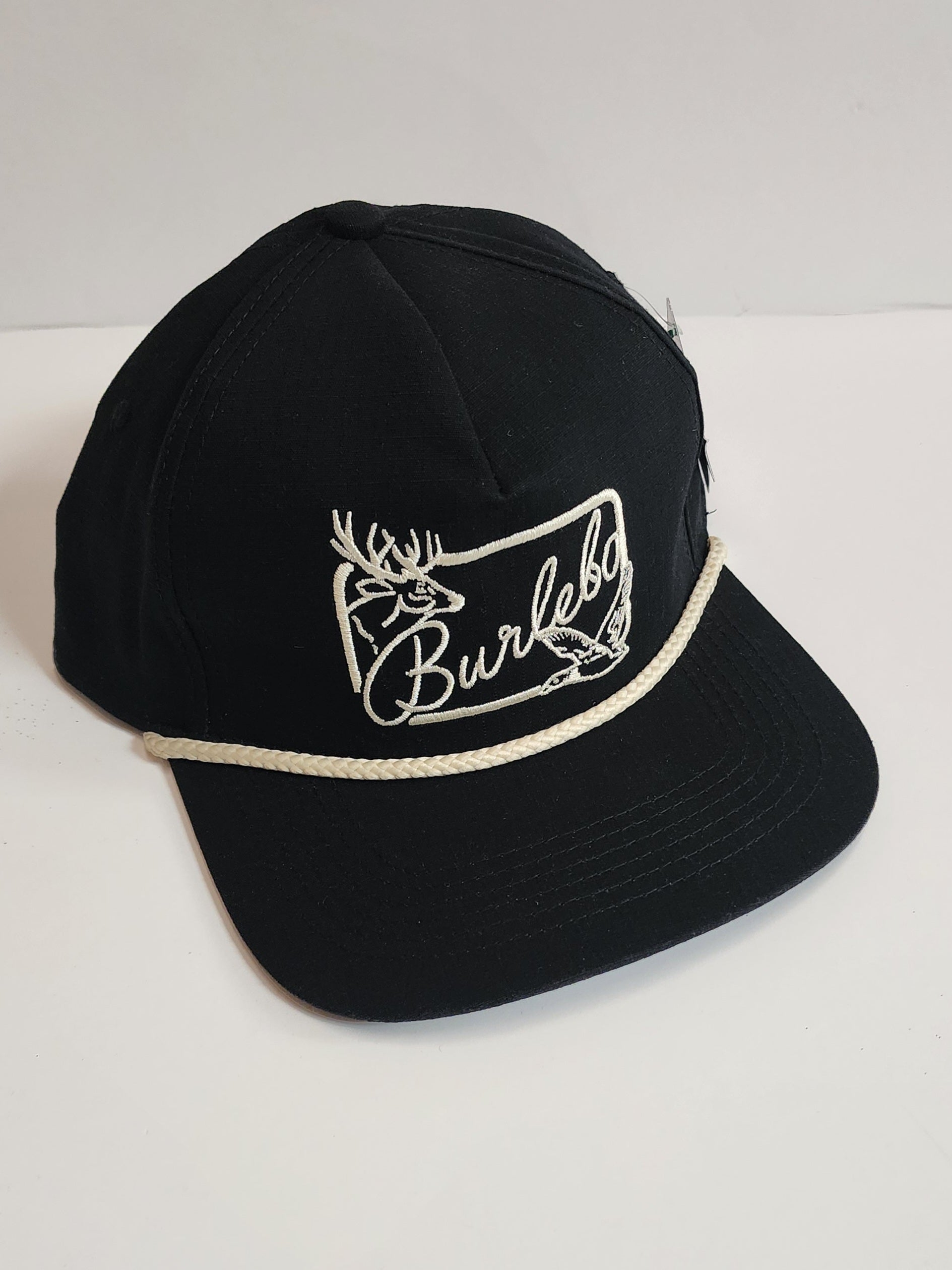 Burlebo - Black Burlebo Patch Cap - Island Tans Gift Boutique