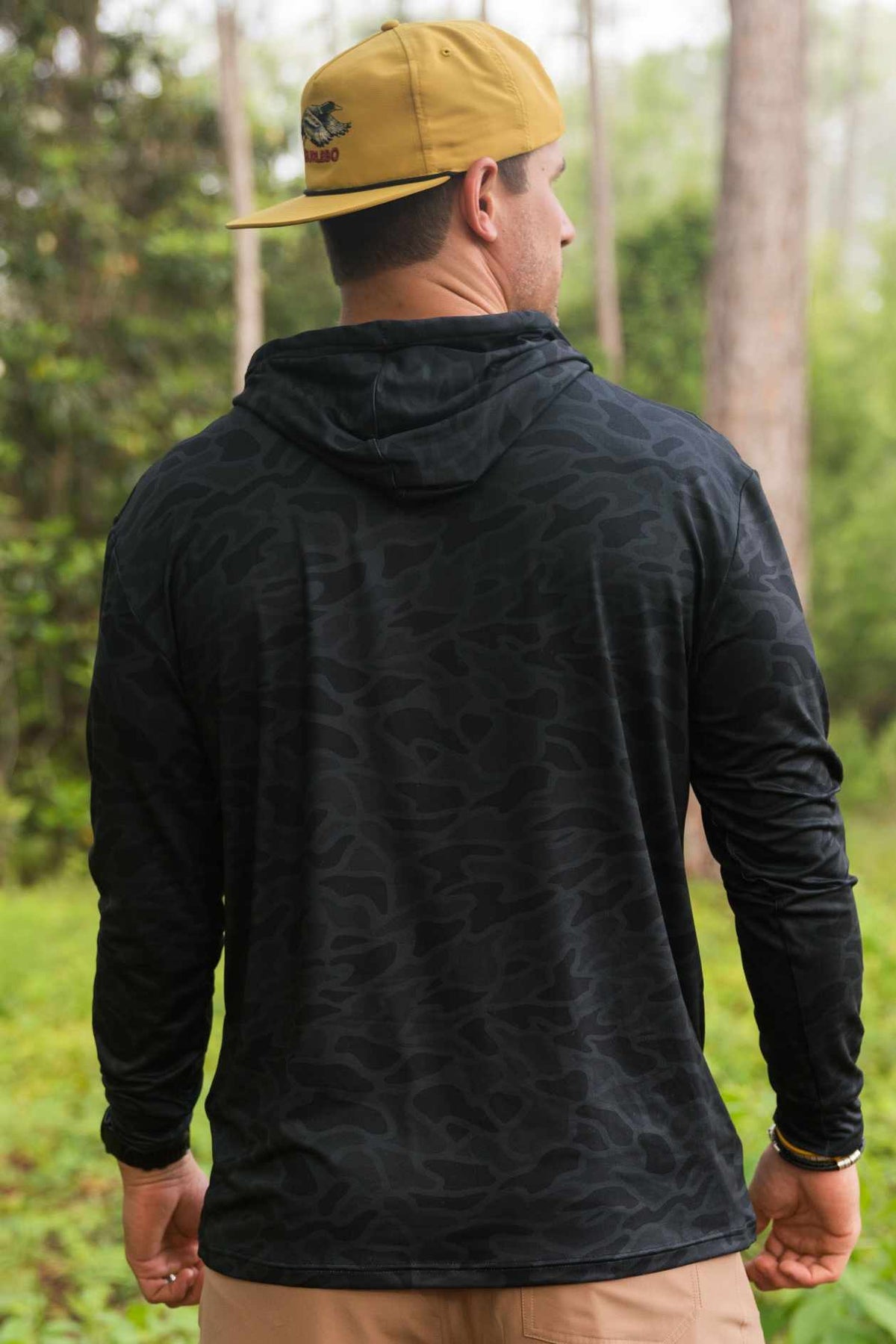Burlebo Performance Hoodie - Black Camo