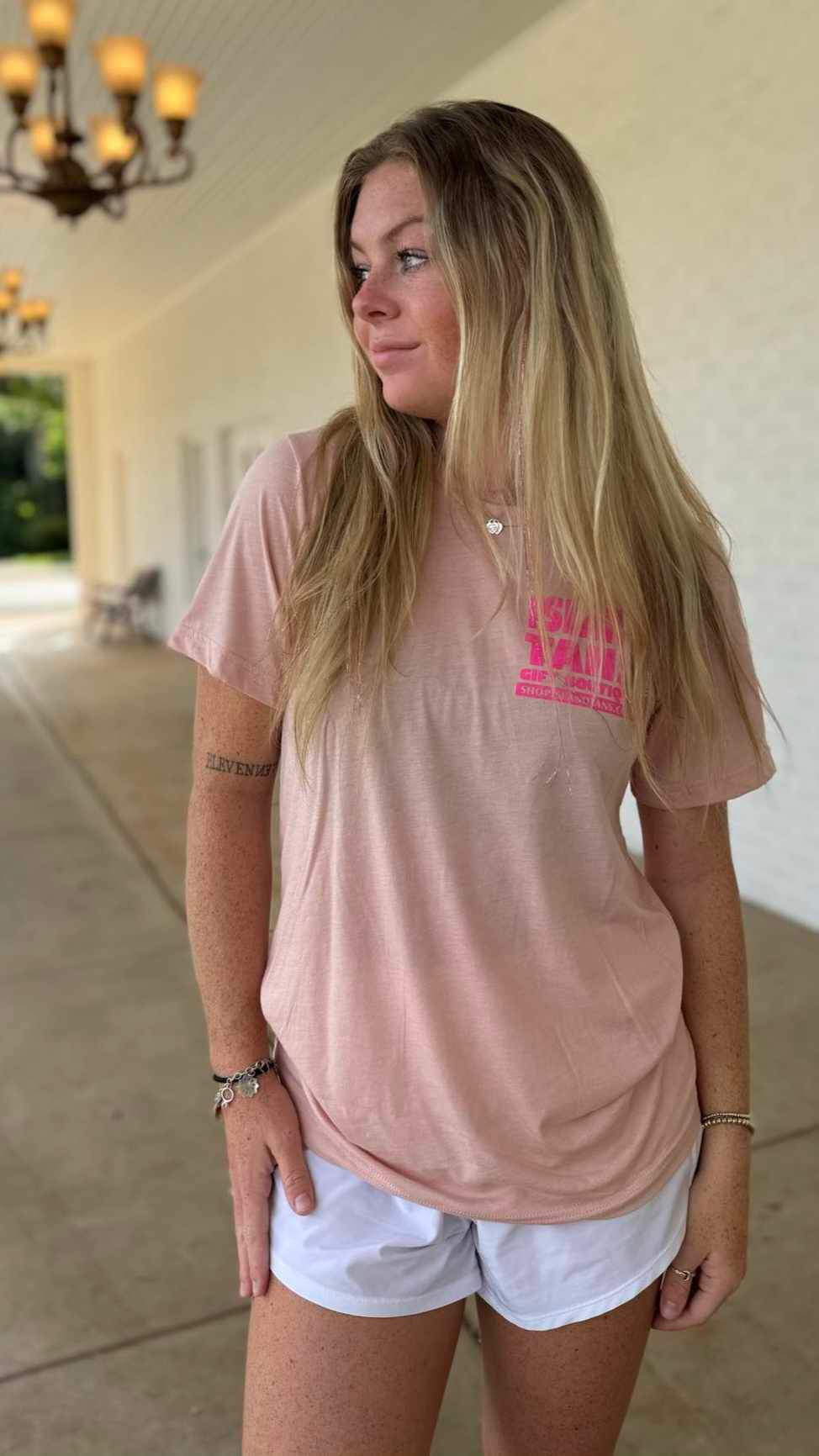 Island Tans Short Sleeve T-Shirt - Peach