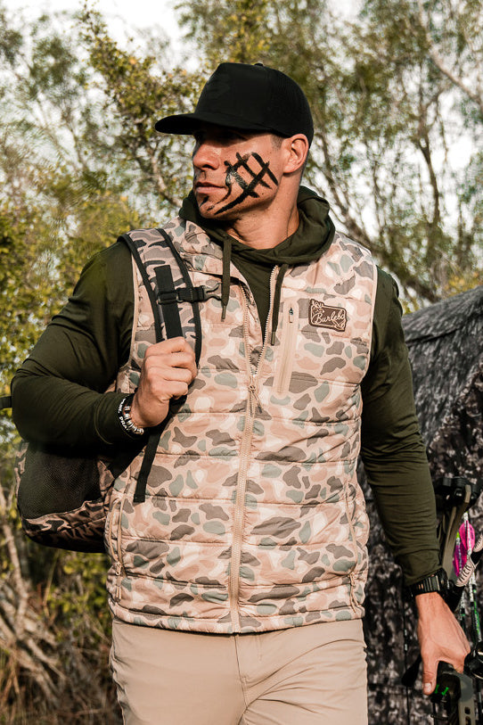 Burlebo Puffer Vest - Pintail Camo