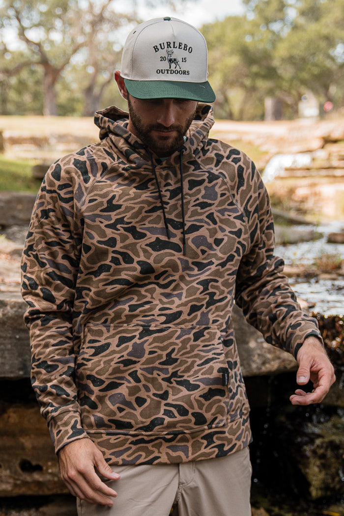 Burlebo Fleece Hoodie Gauge Camo