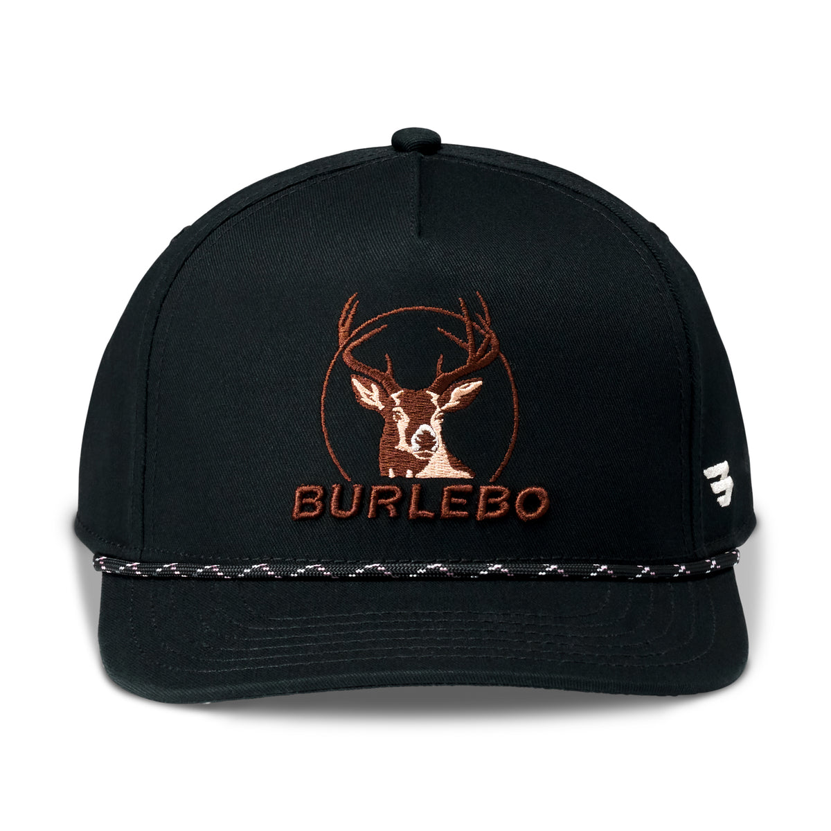 Burlebo Cap Buck Black with Rope