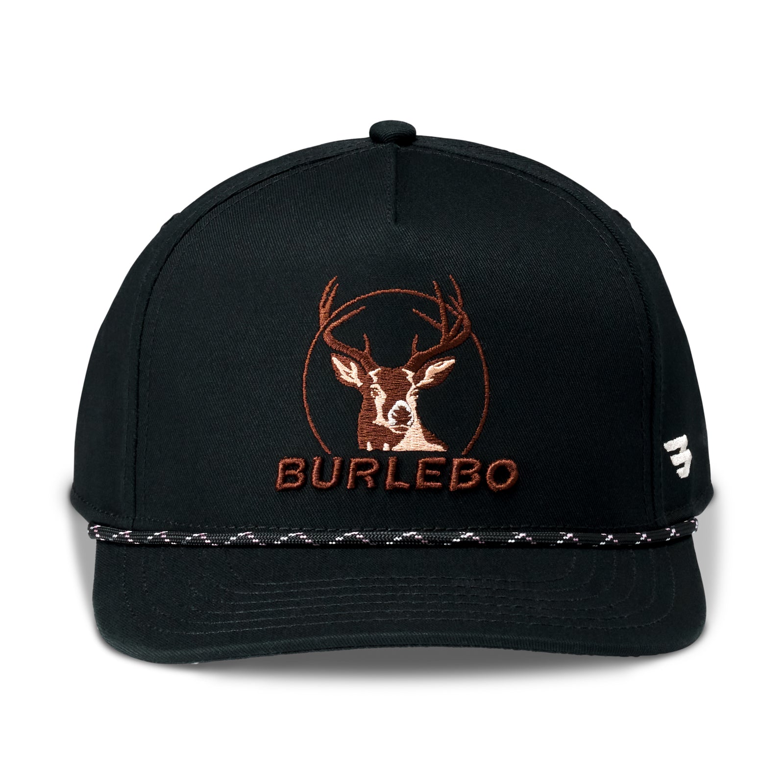 Burlebo Cap Buck Black with Rope