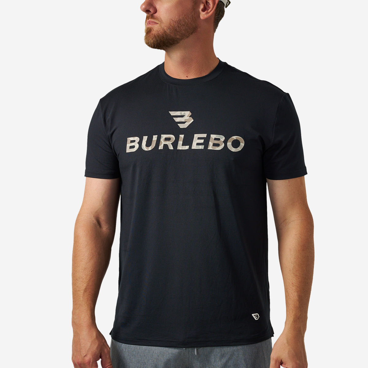 Burlebo Go To Tee Flying B Logo Black and CDC Camo