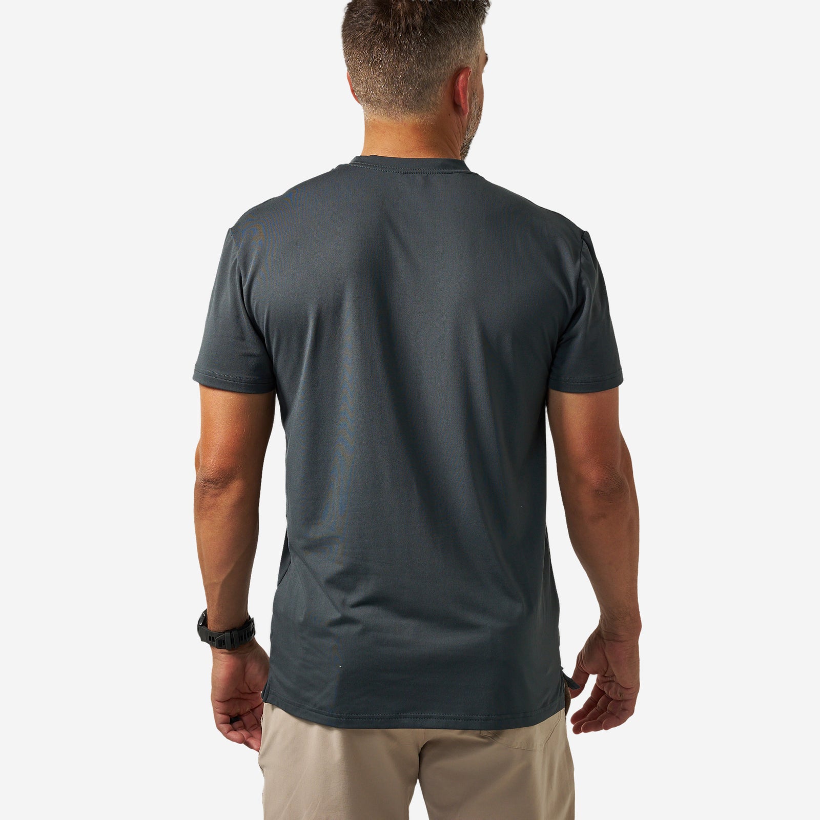 Burlebo Go To Tee Flying B Logo Gun Metal Grey & Gauge Camo