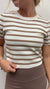 Striped Short Sleeve Crew Neck Top in 4 Colors