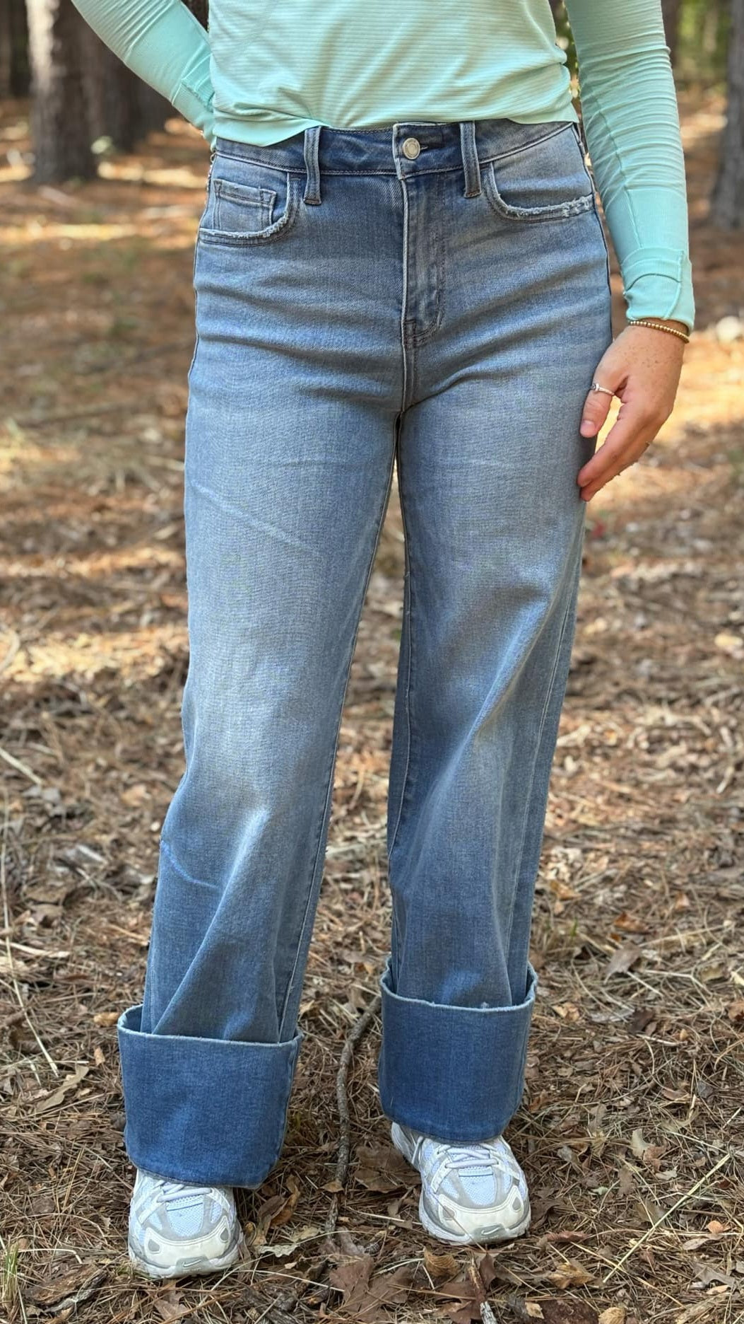 Vervet High Rise Wide A Line Jean T6596