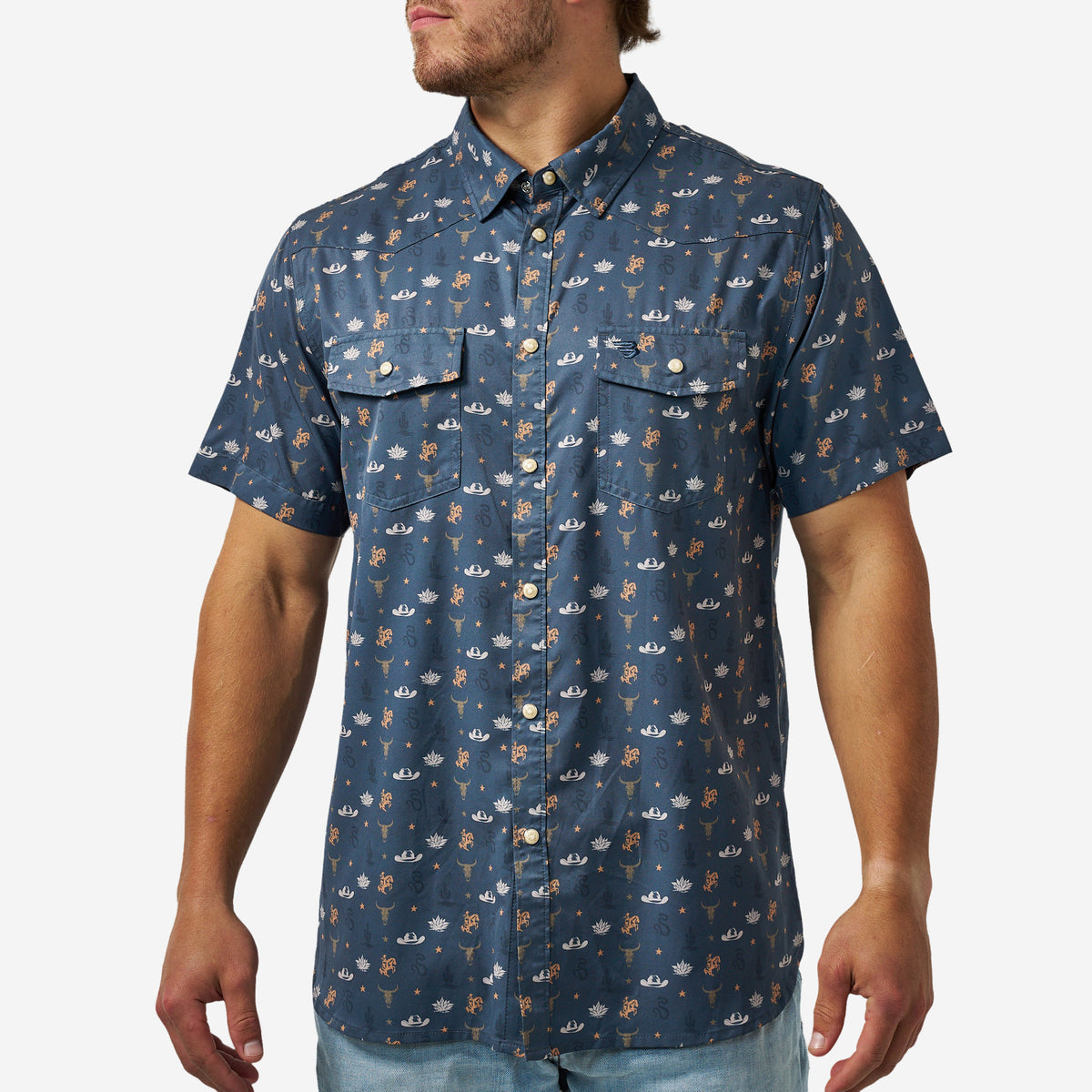 Burlebo Performance Western Shirt Desert Night