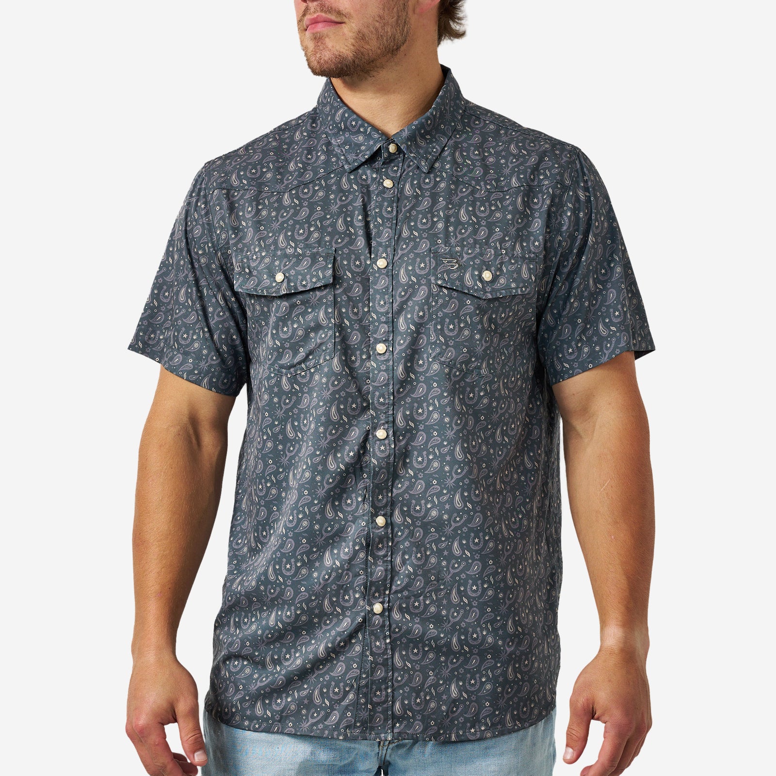 Burlebo Performance Western Shirt Paisley Spurs