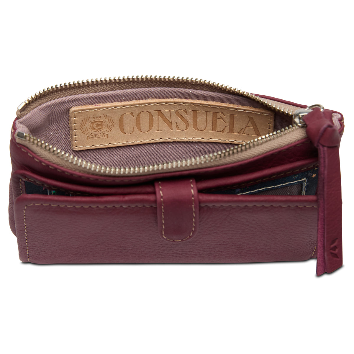 Consuela Slim Wallet Plum
