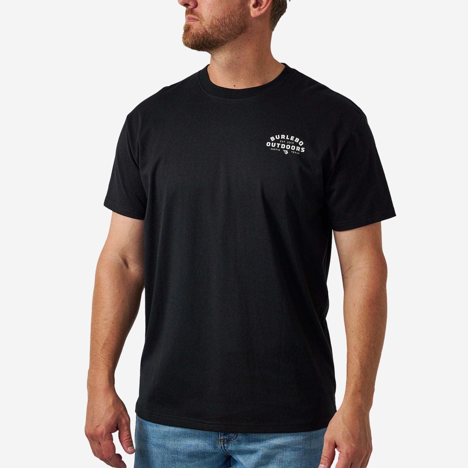 Burlebo Adult Short Sleeve Tee Outdoors Logo Black
