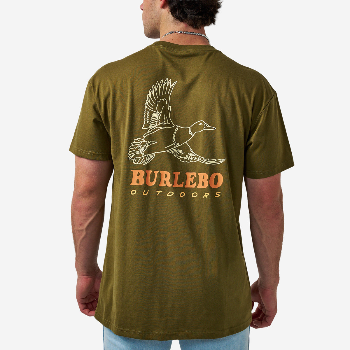 Burlebo Adult Short Sleeve Tee Duck Wild Hunter Green
