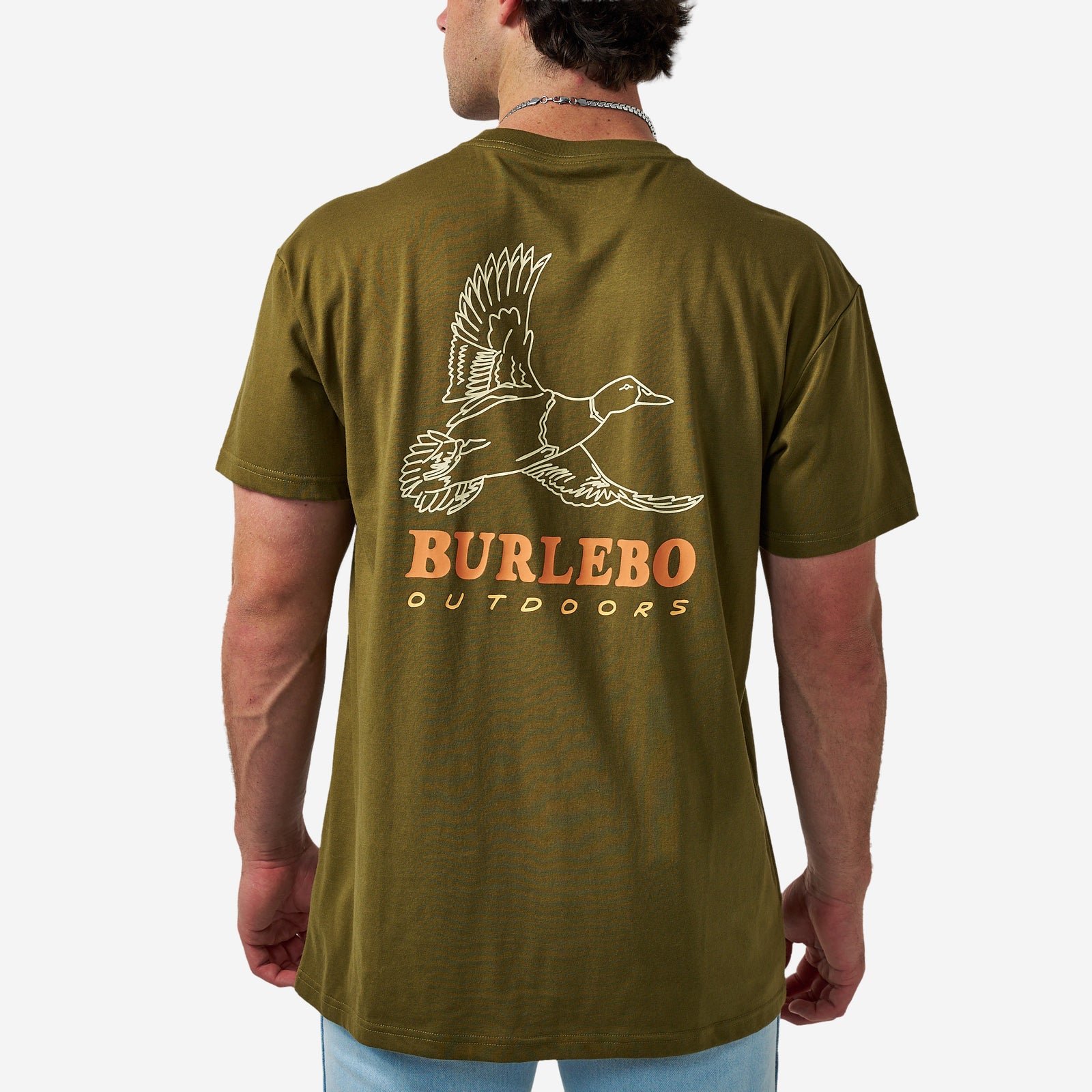 Burlebo Adult Short Sleeve Tee Duck Wild Hunter Green