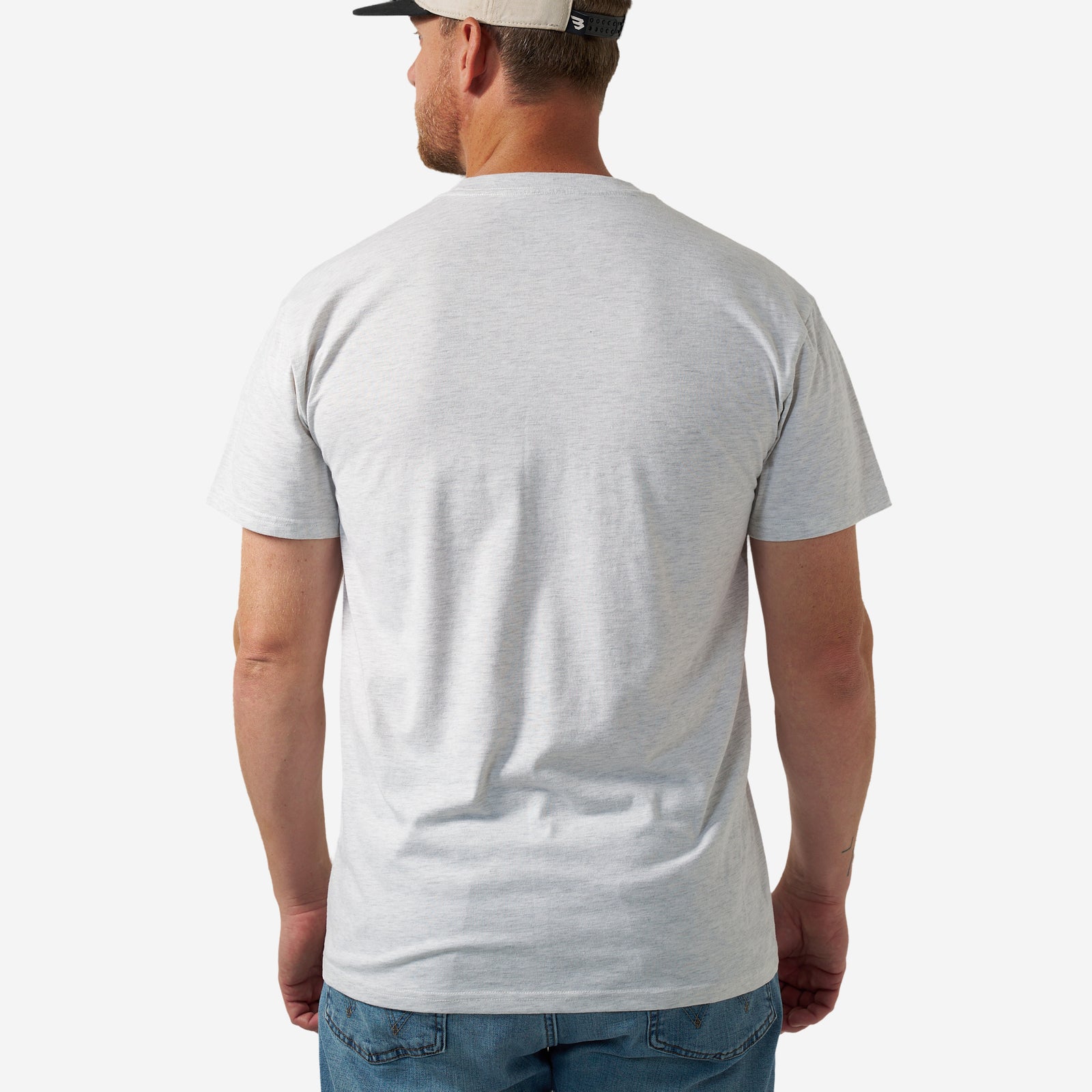 Burlebo Adult Short Sleeve Tee Fly Wild Ash Grey