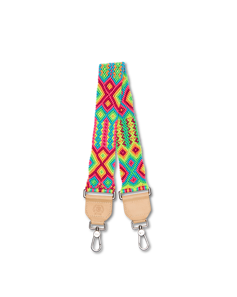 Consuela Wide Woven Shoulder Strap Mai Tai