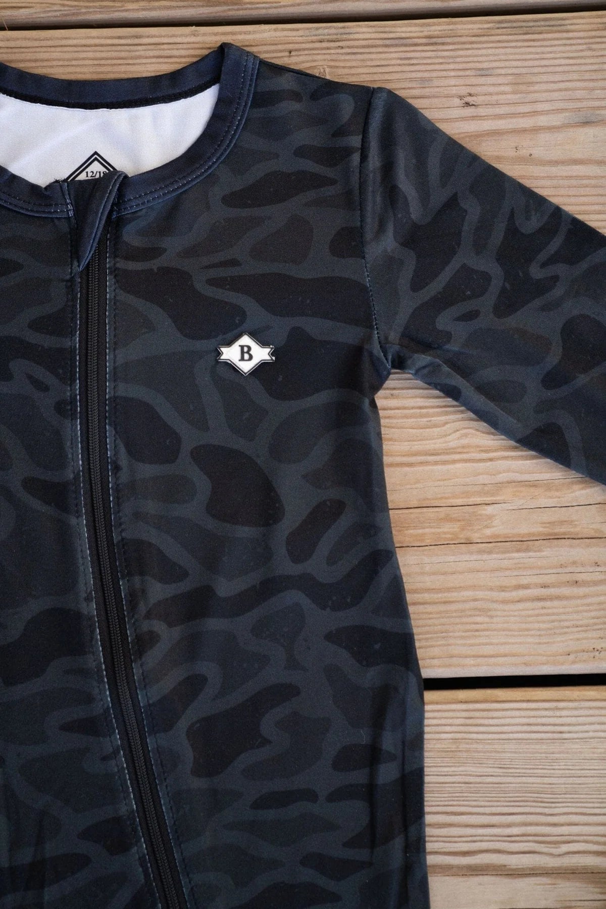 Burlebo Baby Zip Up - Black Camo