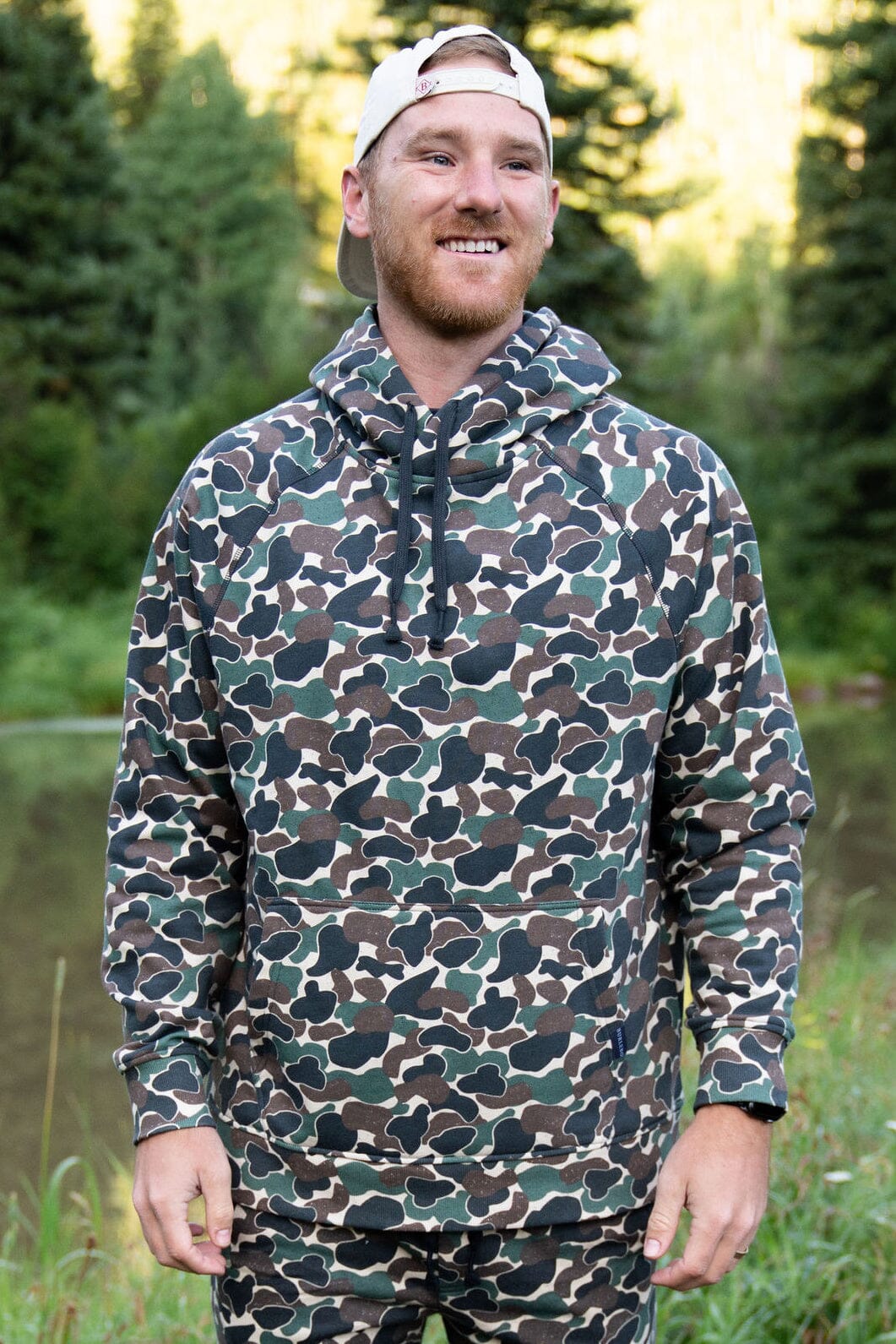 Burlebo Fleece Hoodie -Throwback Camo