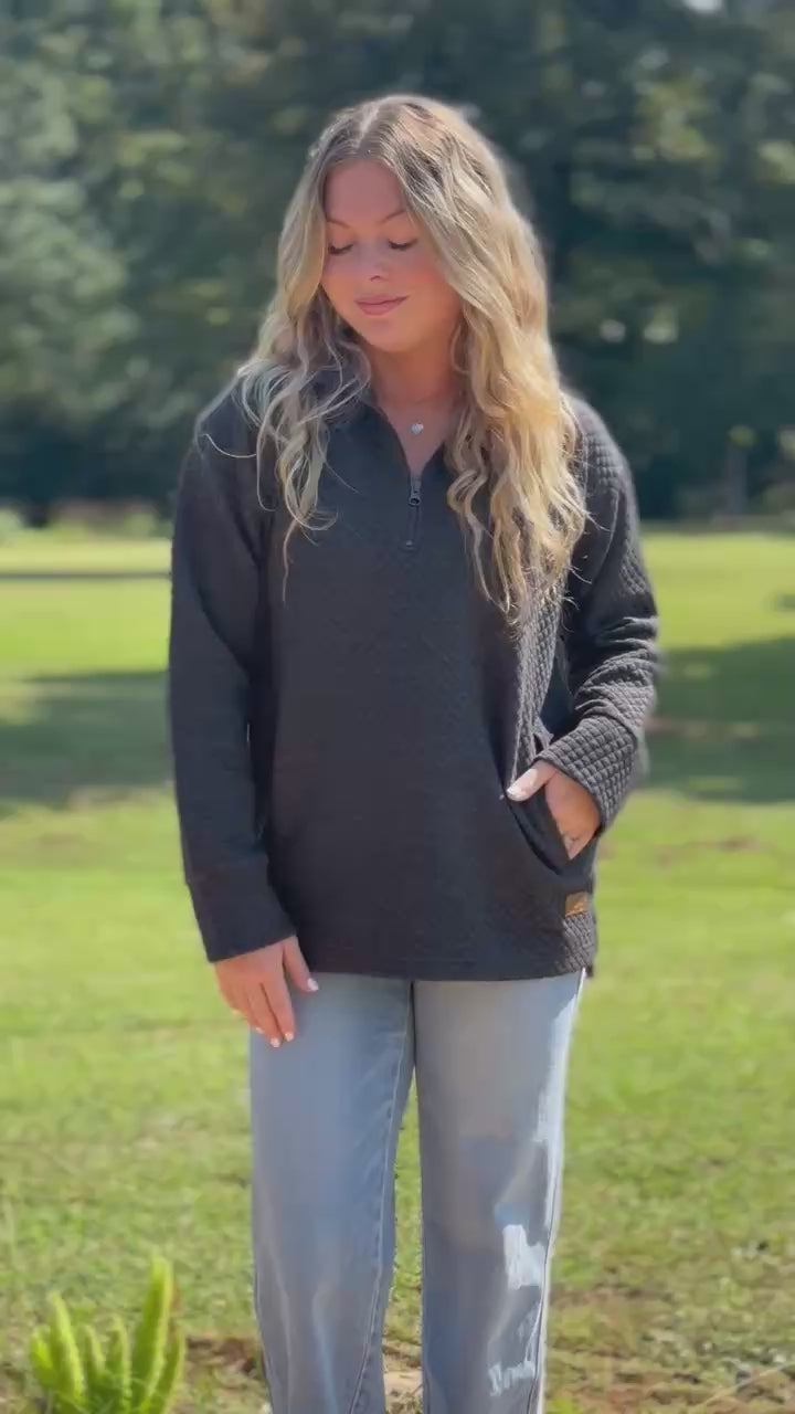 Royce Wallace Quilted Quarter Zip in 2 Colors