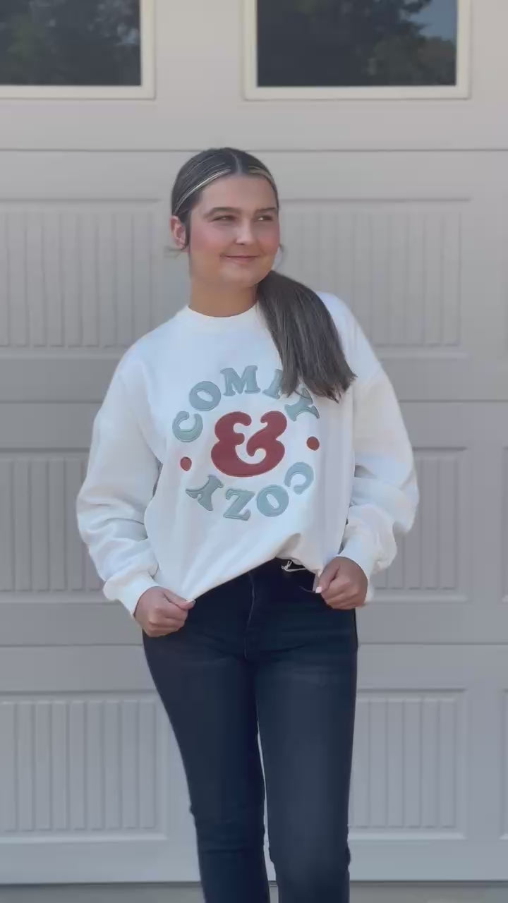 Comfy & Cozy Fall Long Sleeve Sweatshirt