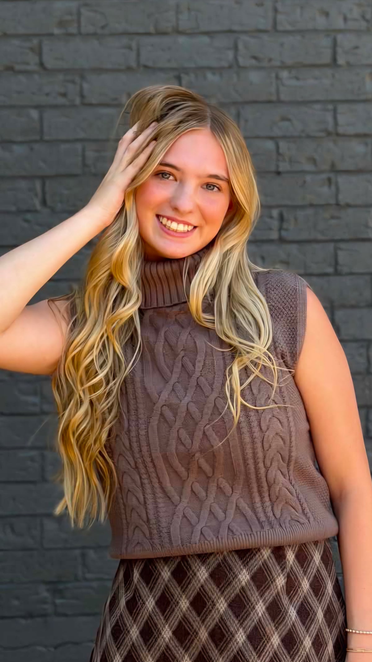 Cozy Classics Cable Knit Turtleneck Sweater Top in 2 Colors