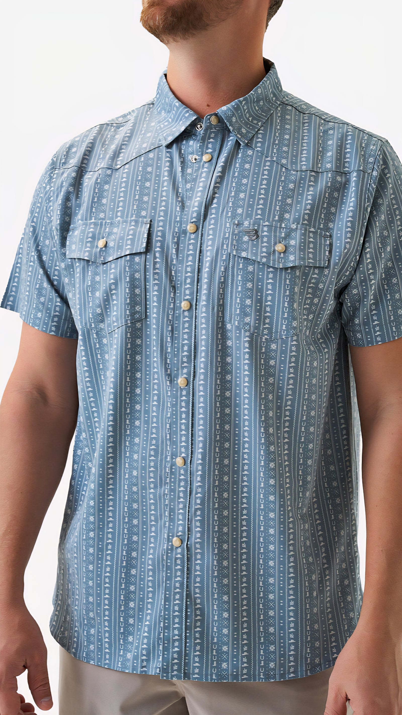 Burlebo Performance Western Shirt Ranch Sage