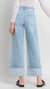 Vervet Kris Super High Rise Cuffed Baggy Wide Leg Jean T6515D