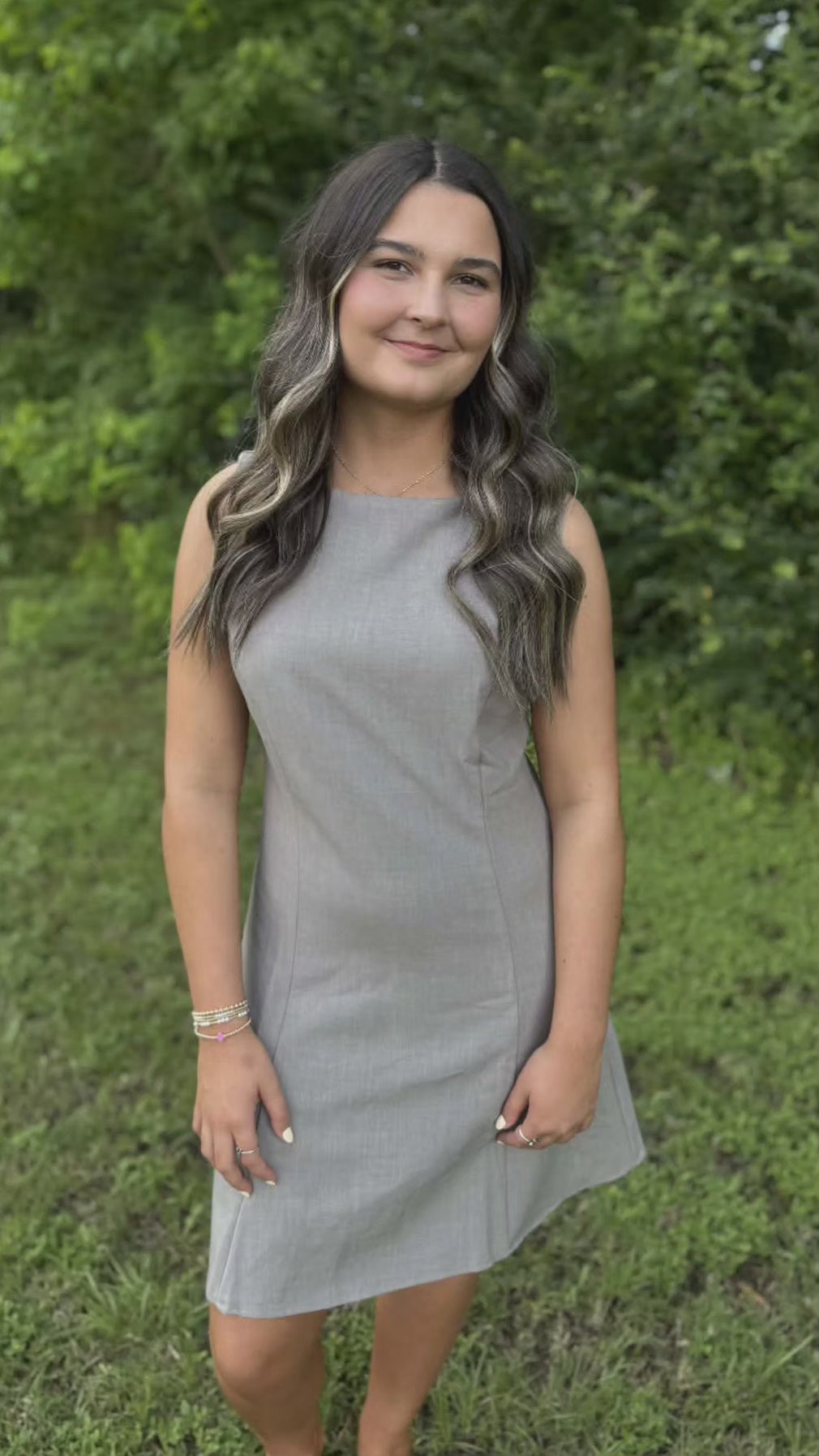 Classic Woven Sleeveless Mini Dress in 4 Colors