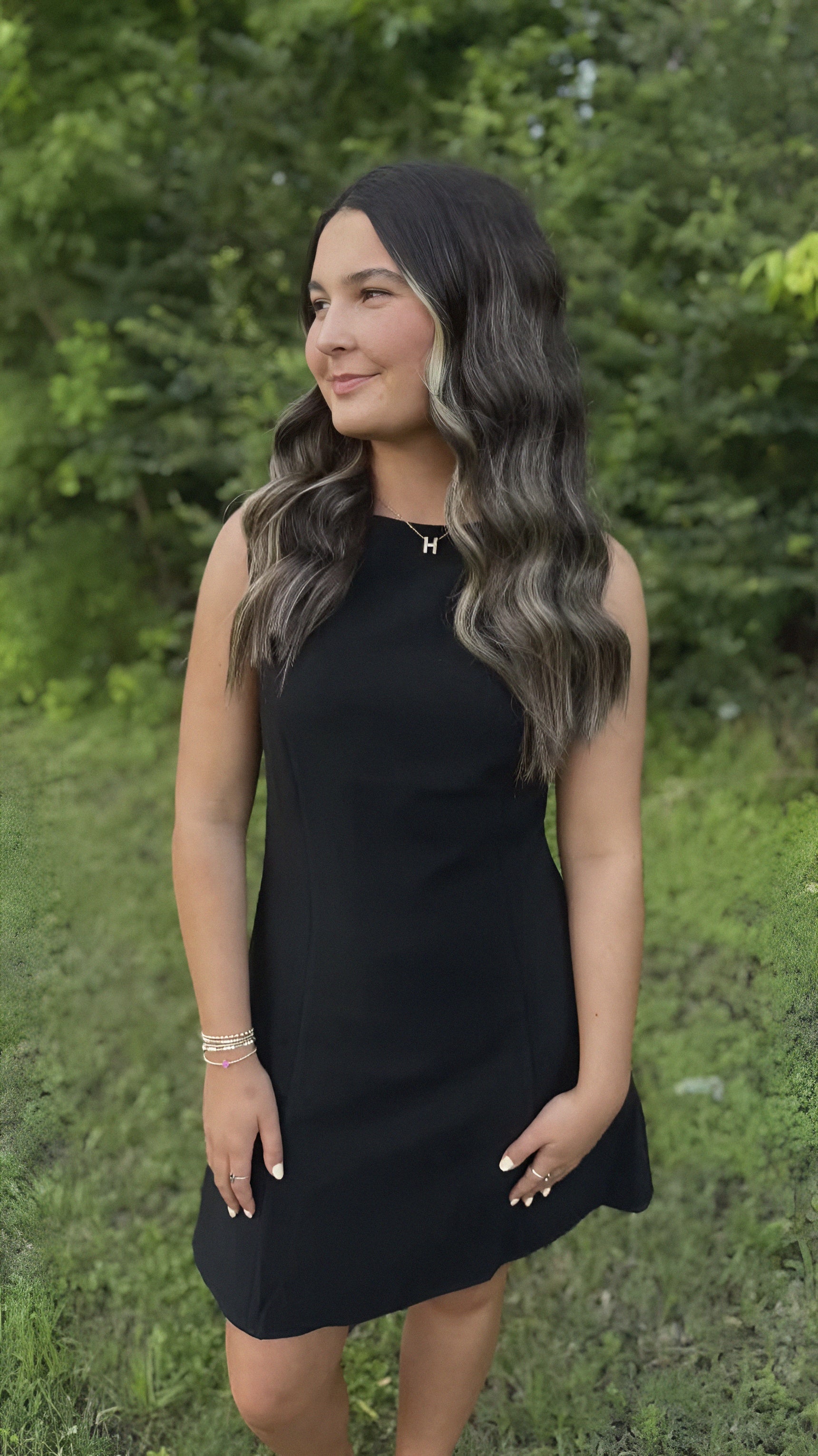 Classic Woven Sleeveless Mini Dress in 4 Colors Black / Medium